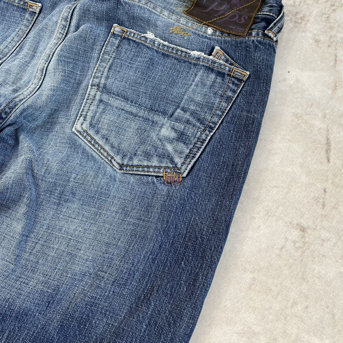 Japanese Brand × Prps PRPS Japan Opium Carti Distressed Baggy Denim Jeans Size US 34 / EU 50 - 13 Thumbnail