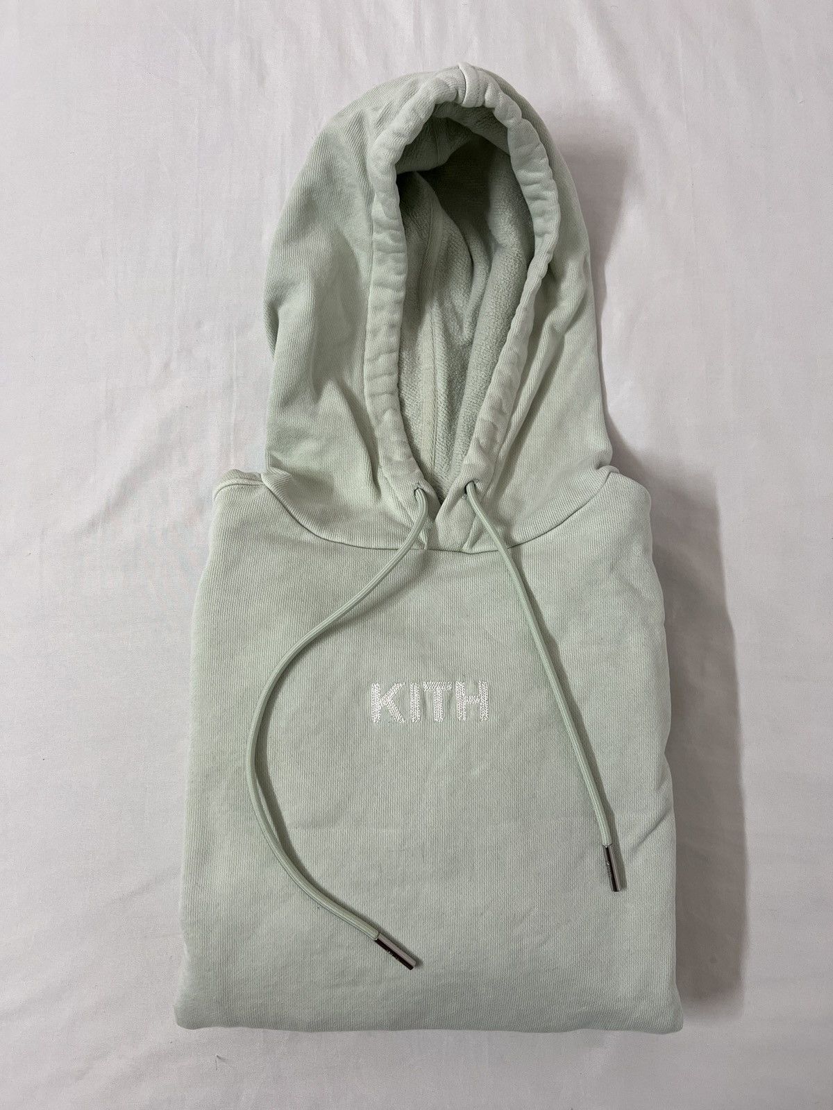 Image of Kith Williams Iii Crystal Wash Mint Hoodie Pullover Jacket, Women's (Size XS)