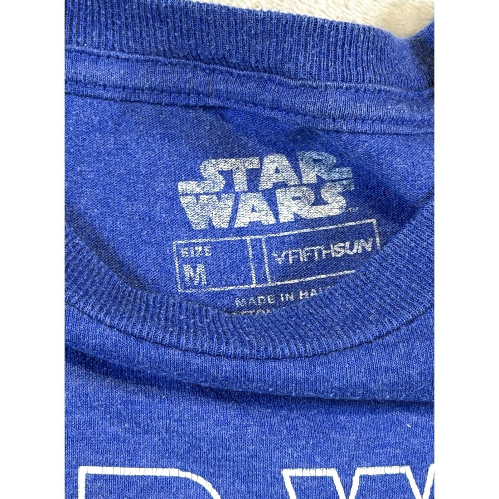 Vintage Fifth Sun Star Wars T-Shirt Men's M Blue Short Sleeve Darth Vader Logo Tee Size US M / EU 48-50 / 2 - 3 Thumbnail