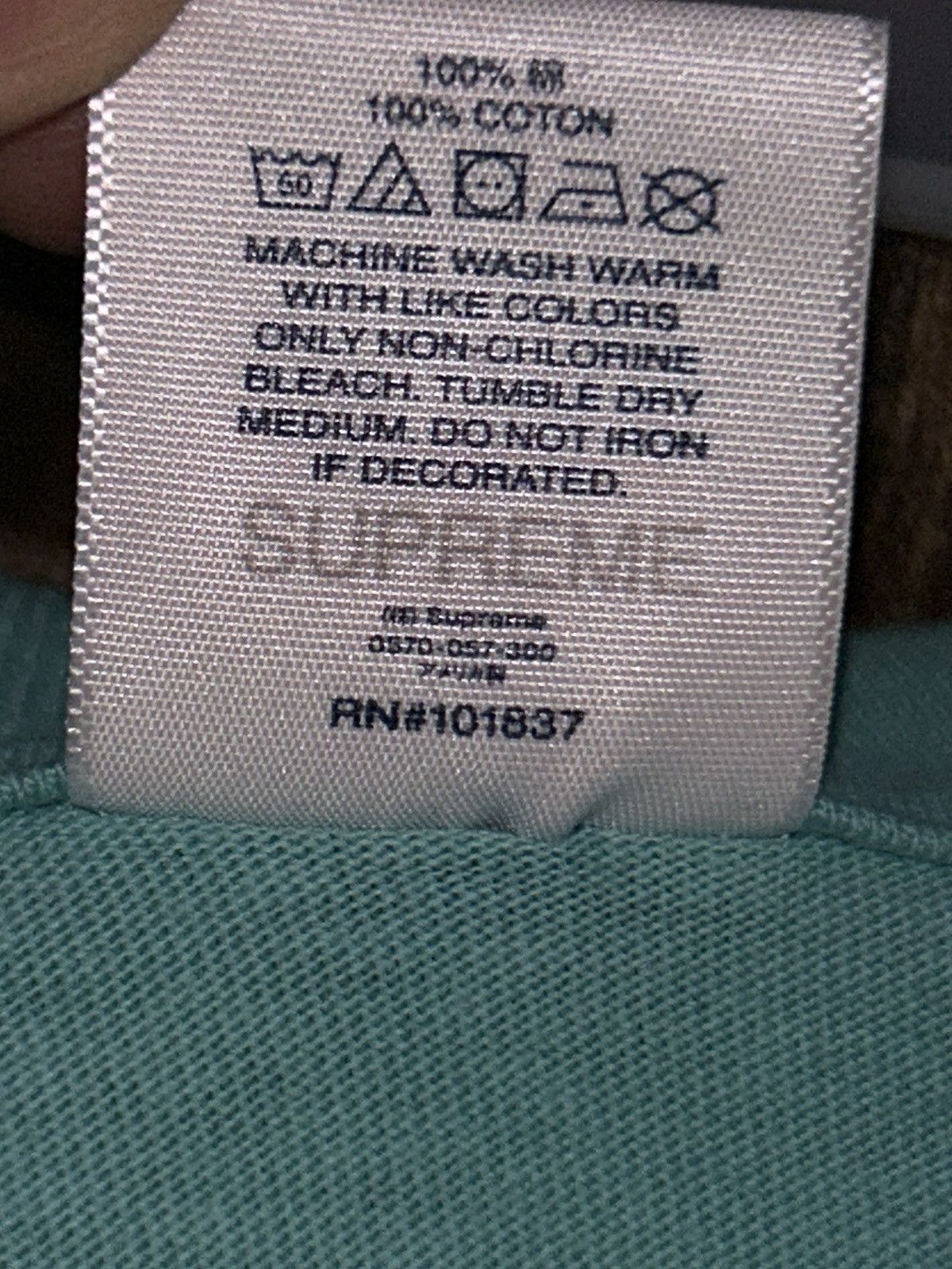 Supreme Supreme Top Shotta Tee Teal SS21 size Large NEW Size US L / EU 52-54 / 3 - 5 Thumbnail