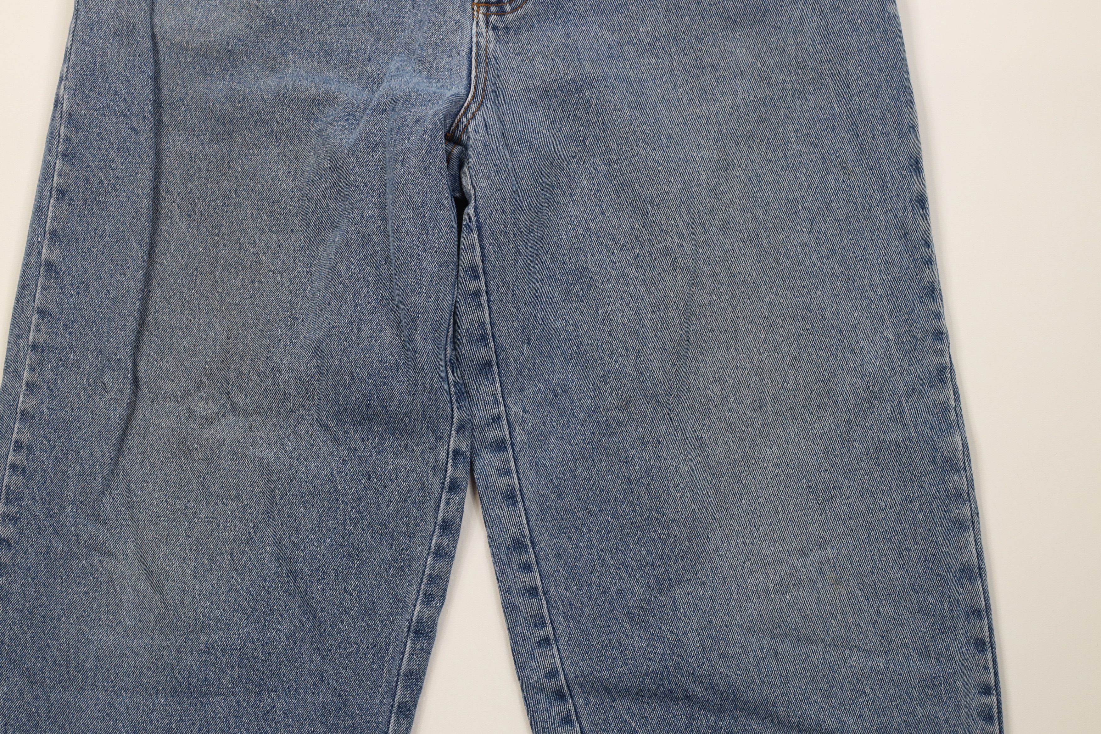 Vintage Vintage 90s Streetwear Lined Wide Leg Denim Jeans Blue Size US 36 / EU 52 - 4 Thumbnail