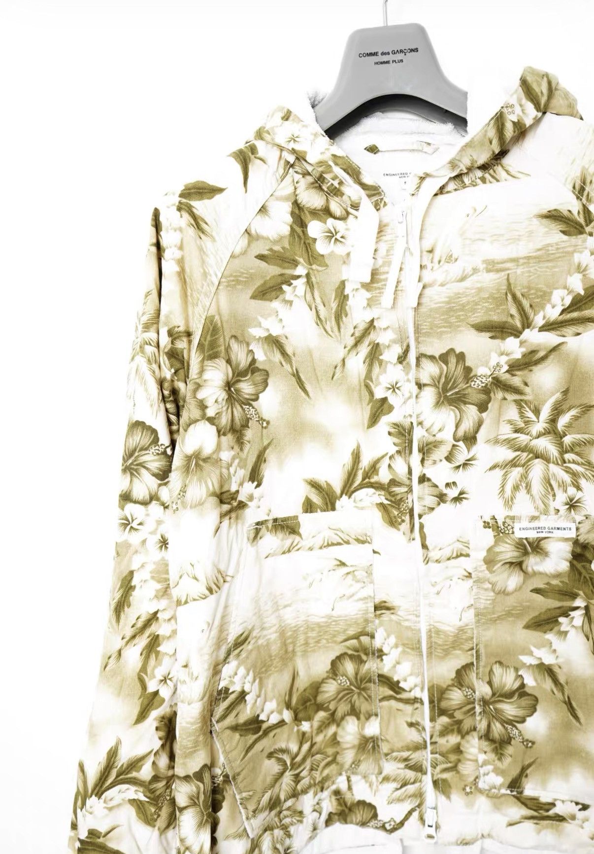 Engineered Garments Engineered Garments Floral Cropped Hooded Cardigan Size US S / EU 44-46 / 1 - 3 Thumbnail