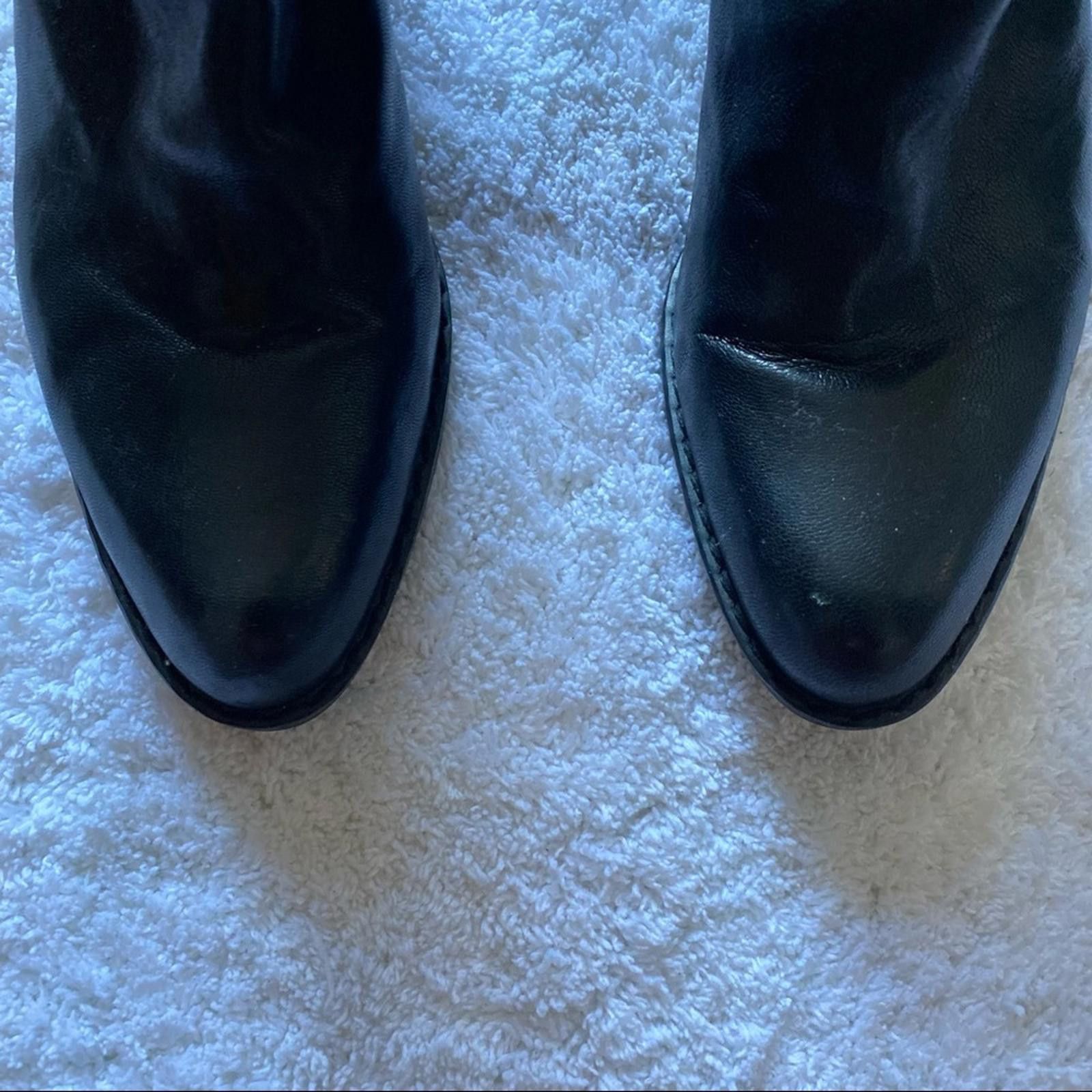 Stuart Weitzman Stuart Weitzman NWOB Black Leather Studded Moto Style Bootie Size US 6.5 / IT 36.5 - 9 Thumbnail