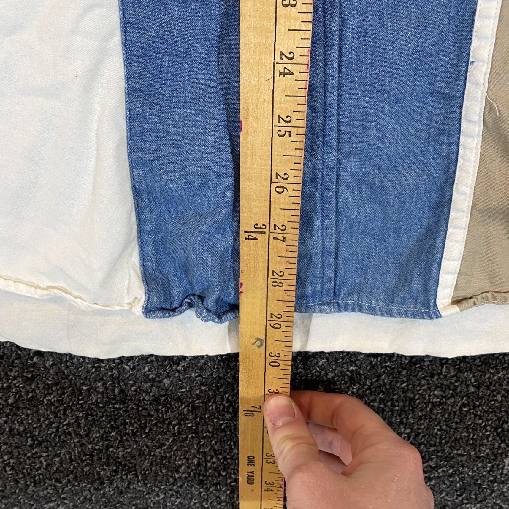 Vintage VINTAGE Cumberland Outfitters Men's Shirt 2XL Western Button-Up Cotton Blue White Outdoor Casual Size US XXL / EU 58 / 5 - 5 Thumbnail