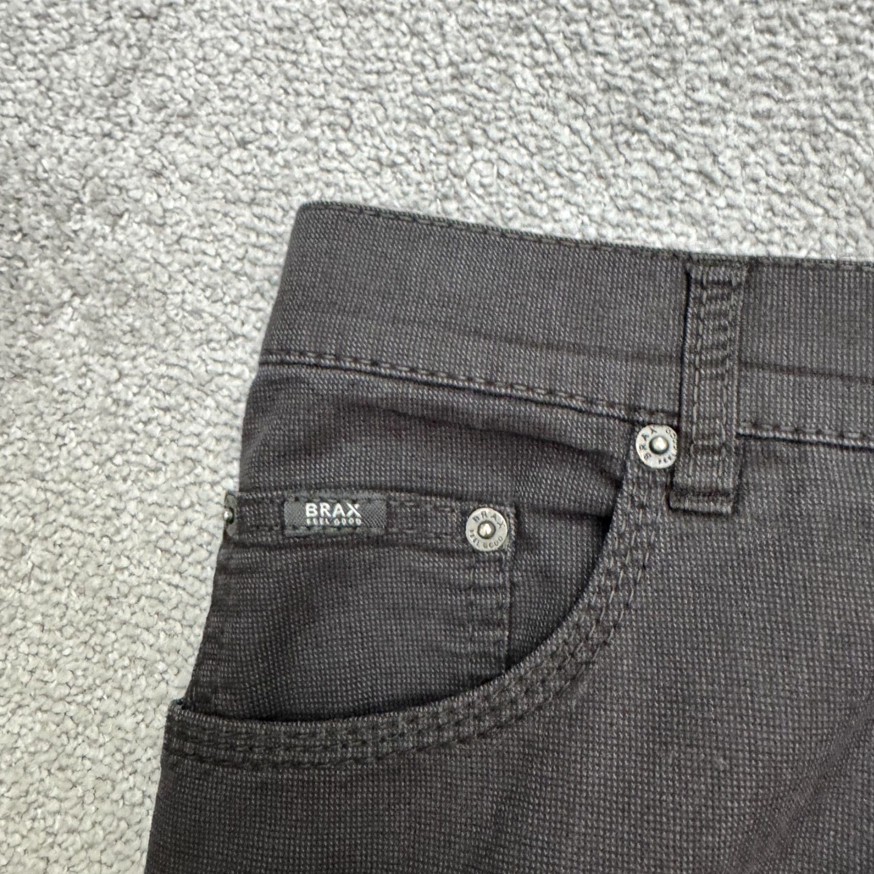 BRAX BRAX Chino Pants Men 42x34 Dark Gray Straight Leg Trouser Size US 42 / EU 58 - 6 Thumbnail