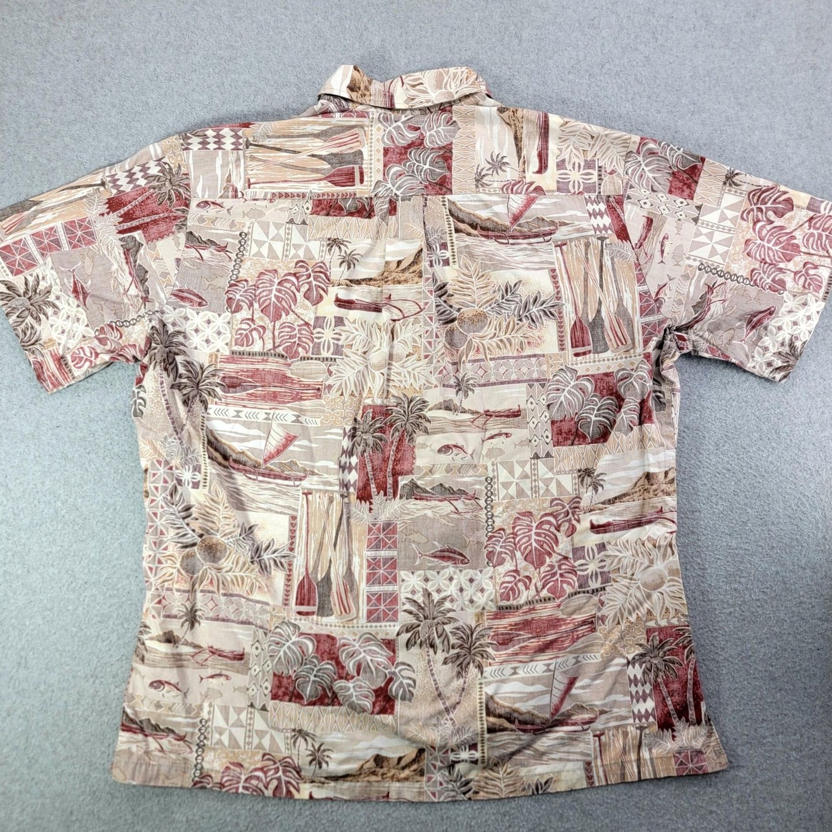 ALOHAS RJC Hawaiian Shirt Mens XL Multicolor Scenic Aloha Print Made In Hawaii USA Shirt Size US XL / EU 56 / 4 - 6 Thumbnail