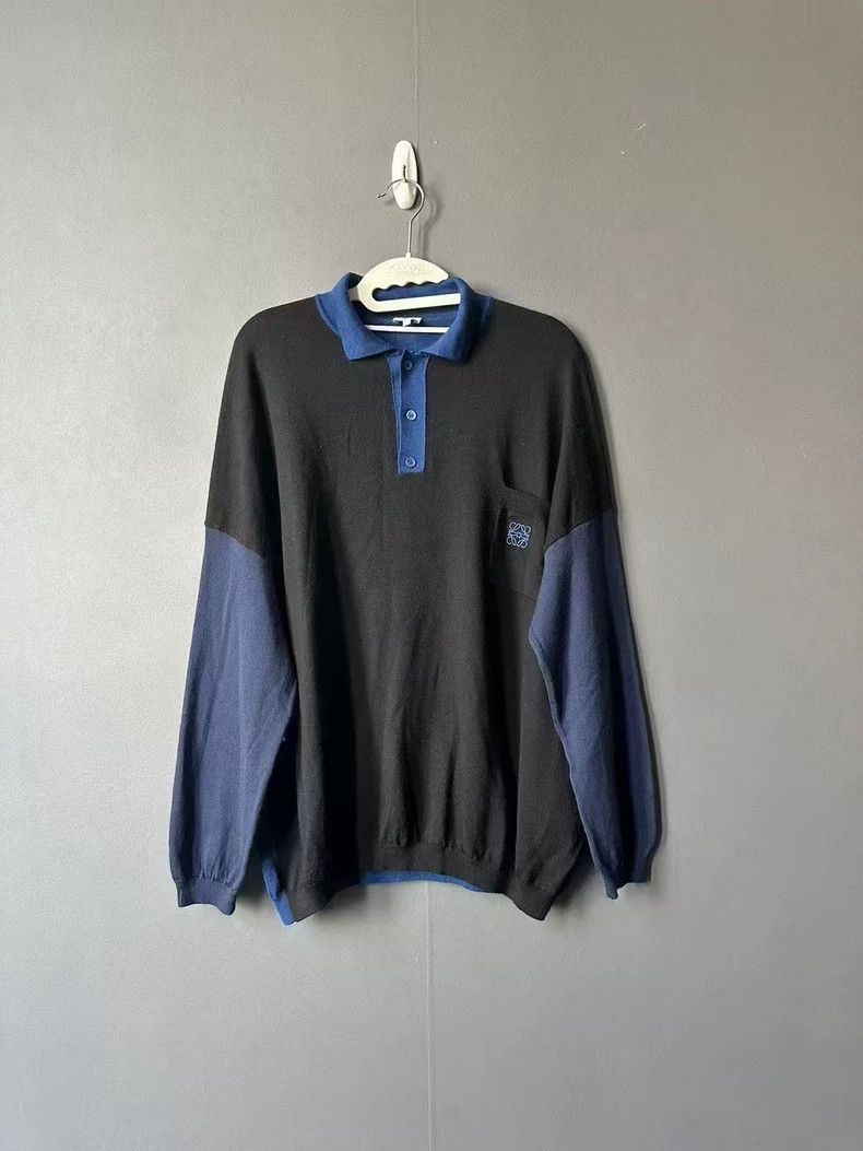 Loewe LOEWE knitted sweater polo Size S / US 4 / IT 40 - 1 Thumbnail