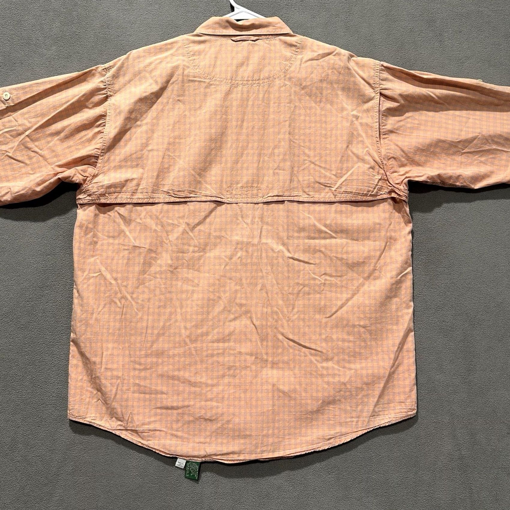 Orvis VINTAGE Orvis Shirt Mens Large Orange Plaid Button-Up Collared Size US L / EU 52-54 / 3 - 2 Thumbnail