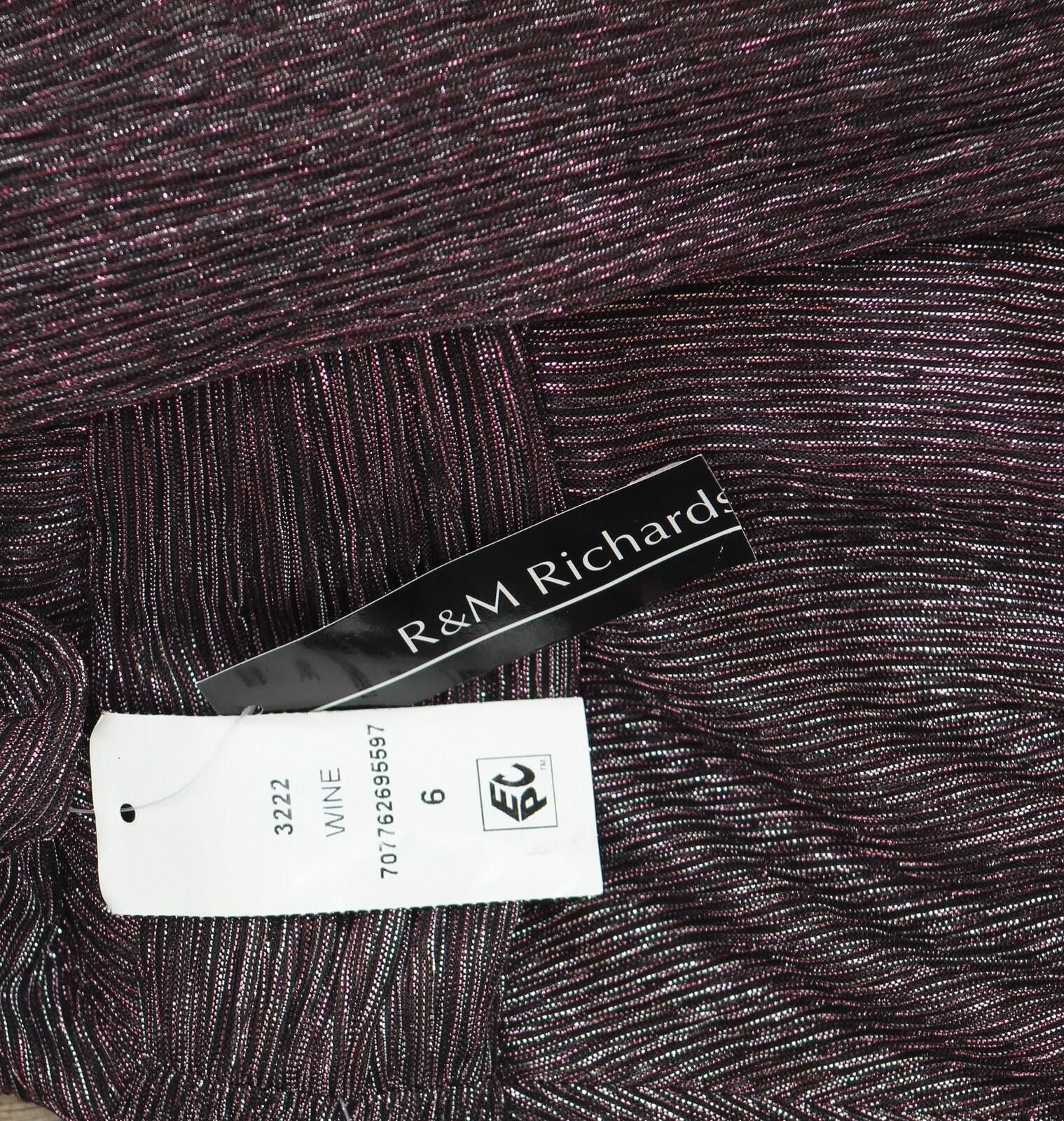 Other Nwt R & M Richards Caplet Overlay Maxi Dress Purple Wine 6 Size M / US 6-8 / IT 42-44 - 3 Thumbnail