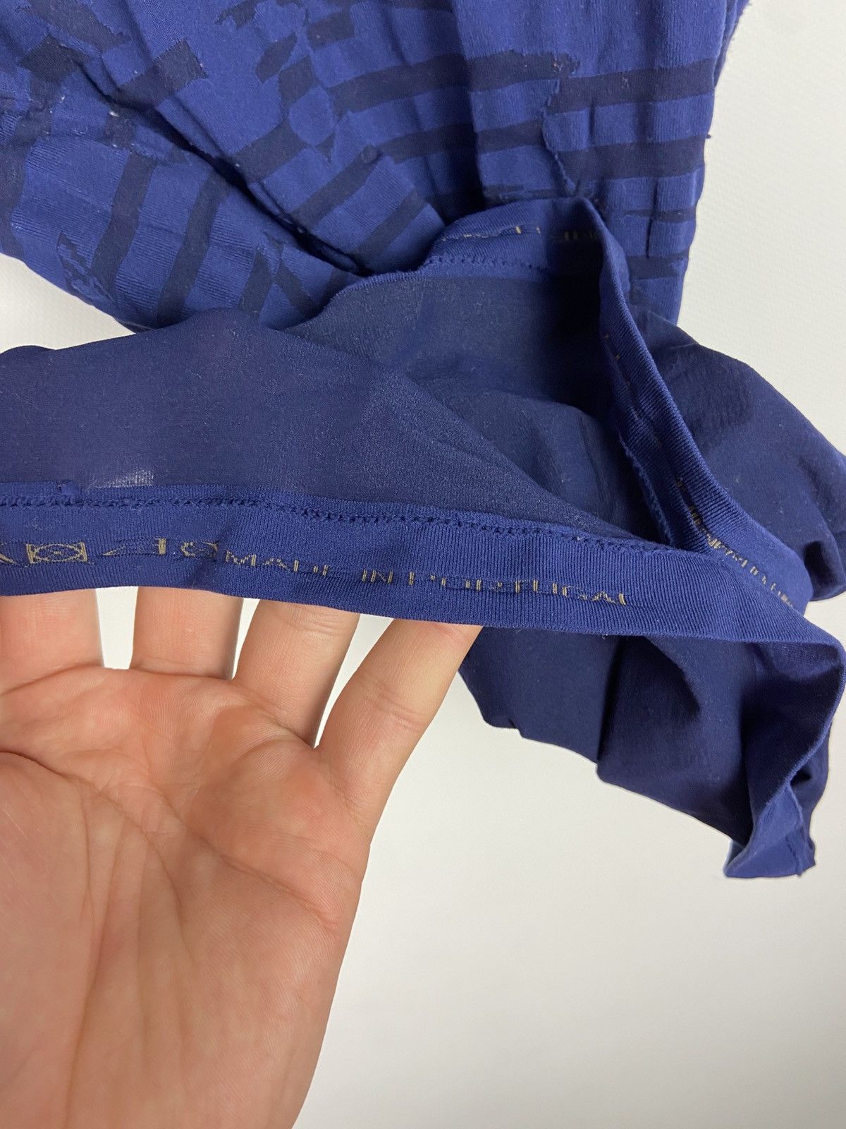 Designer × Marithe + Francois Girbaud Marithe Francois Girbaud Blue Skinny Top T-Shirt Womens Size S / US 4 / IT 40 - 12 Thumbnail