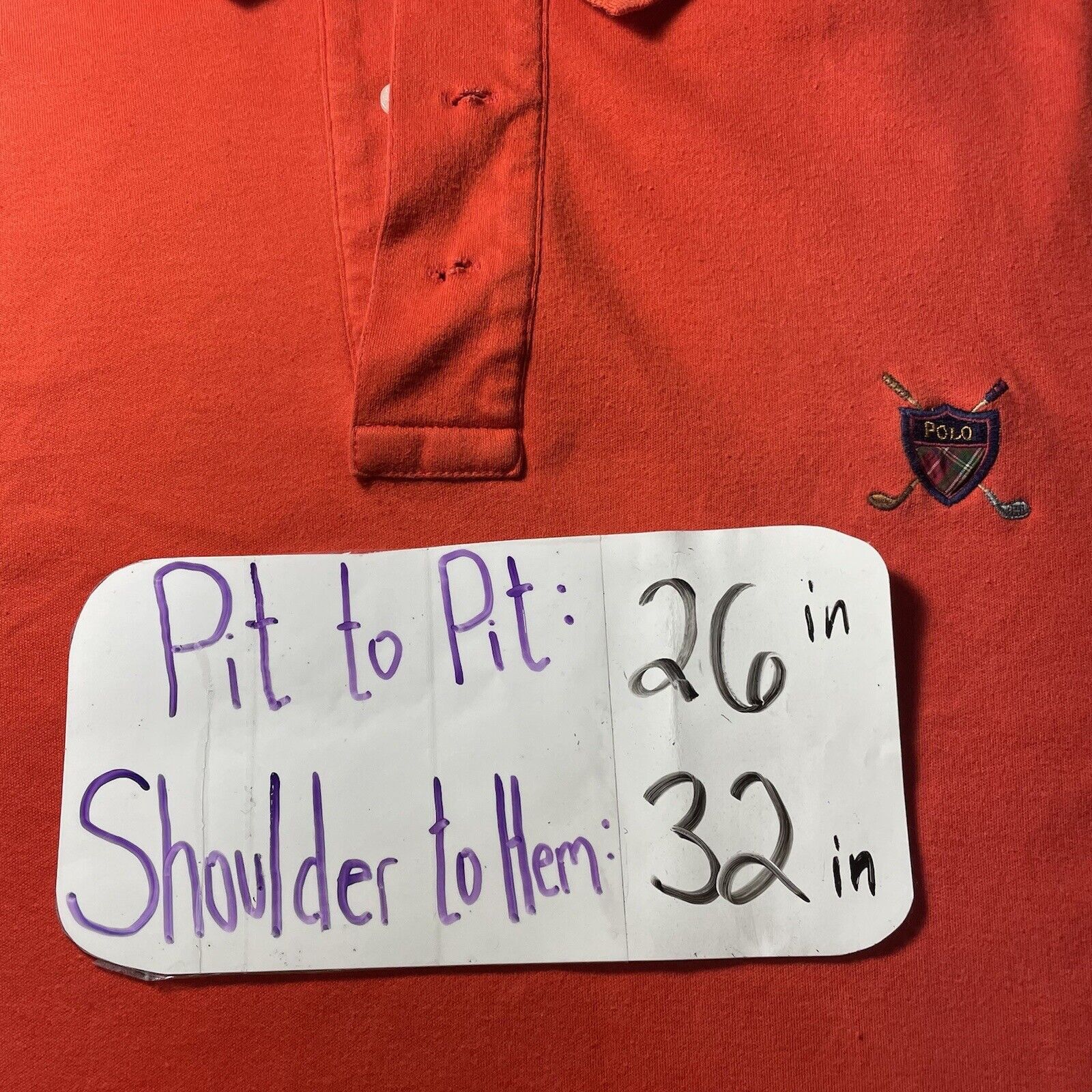 Ralph Lauren Vintage Polo by Ralph Lauren Orange Polo Shirt Golf Wolf Run Size US XL / EU 56 / 4 - 10 Thumbnail