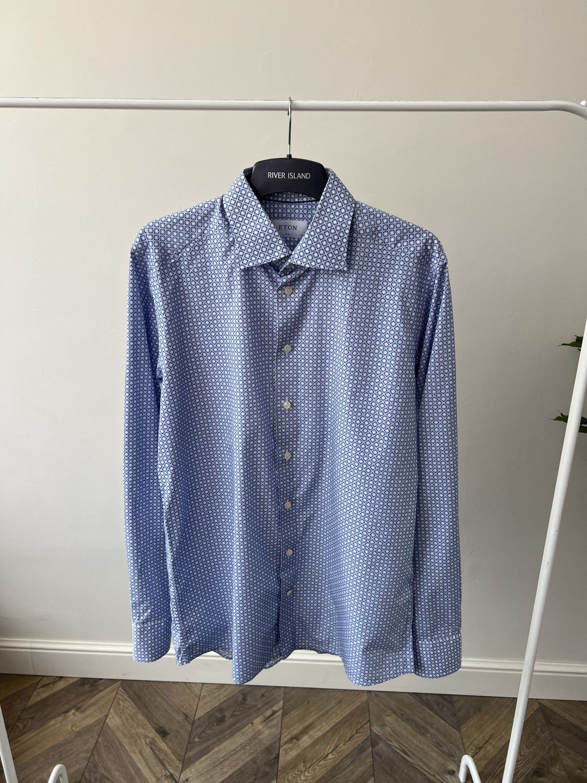 Eton × Vintage Vintage Eton Luxury Button Up Shirt Size US L / EU 52-54 / 3 - 1 Thumbnail