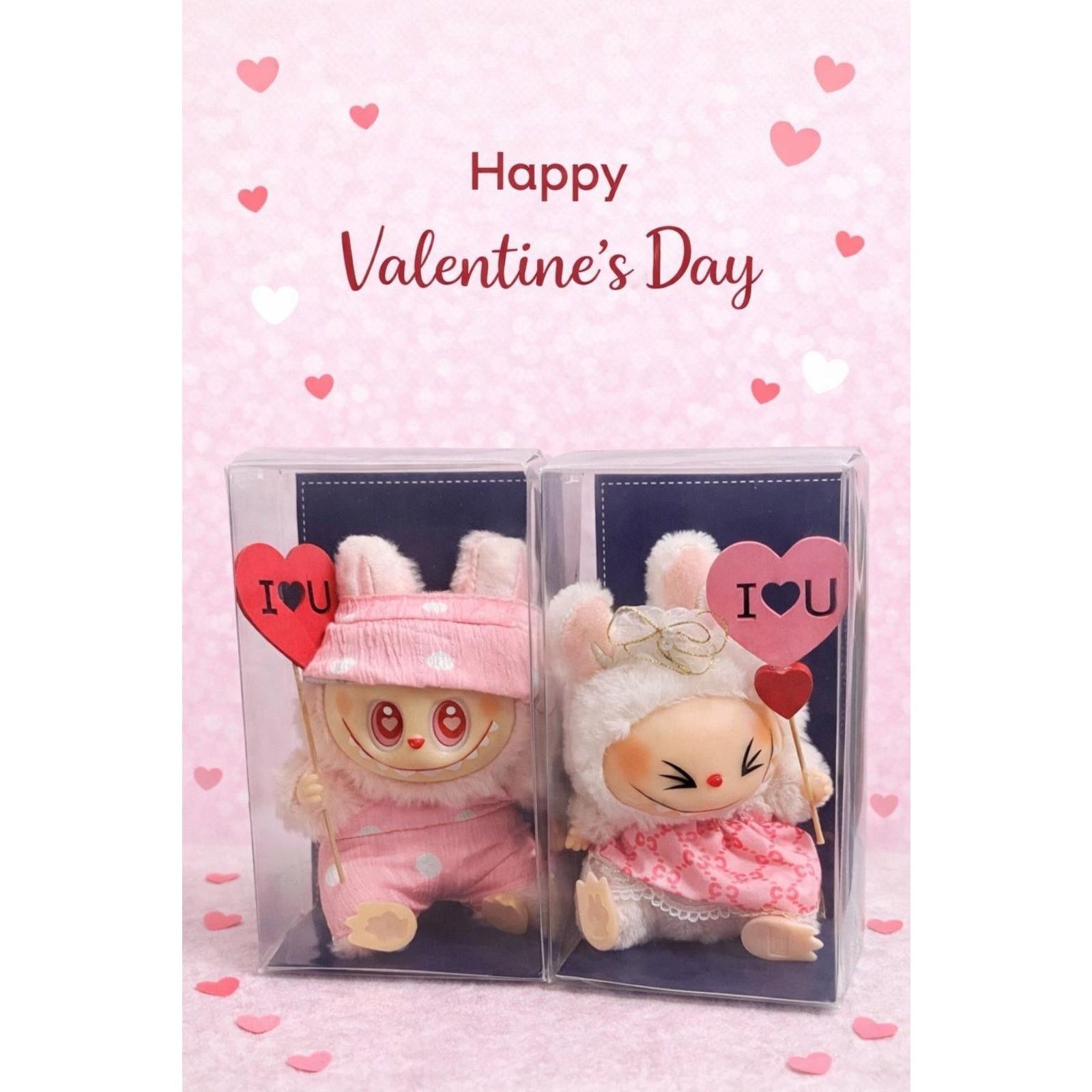 Other Labubu Couple Valentine Edition – Sweet Dressed Lover Style Size ONE SIZE - 2 Thumbnail