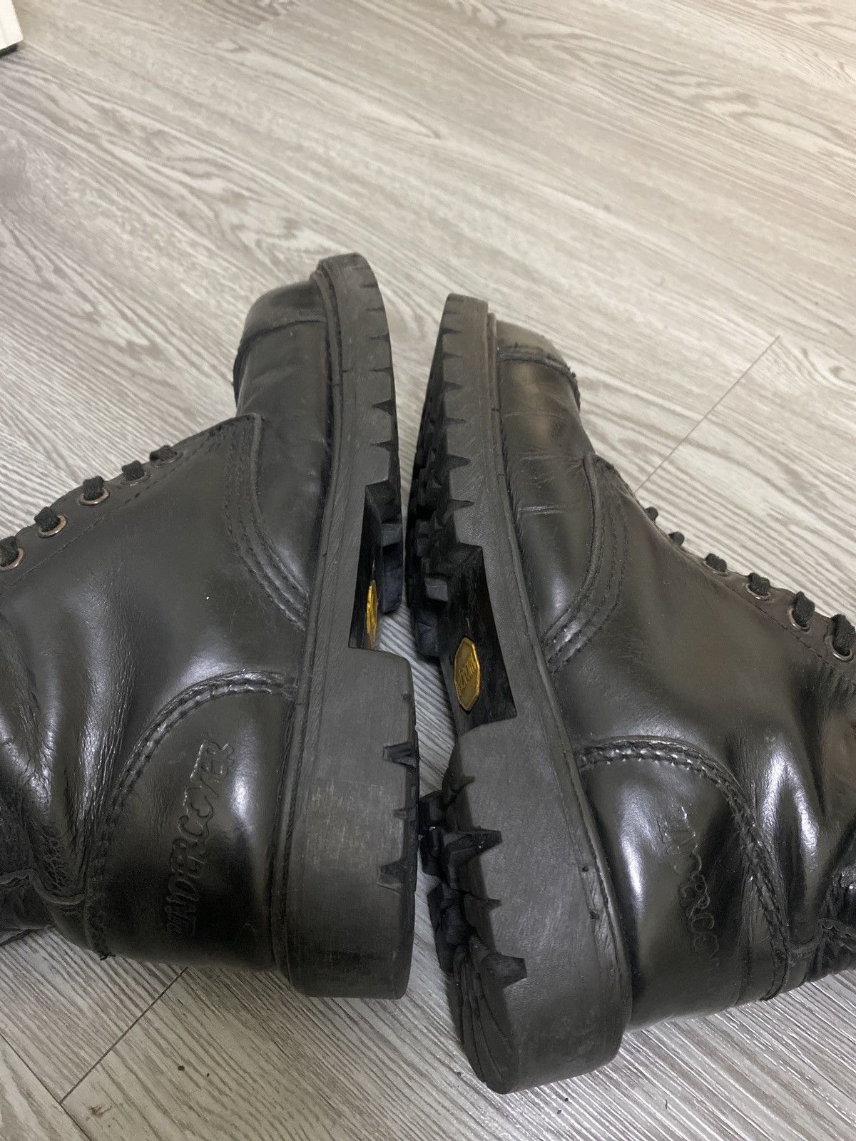 Undercover Undercover Jun Takahashi Black Leather Combat Boots Vibram Size US 7 / EU 40 - 10 Thumbnail