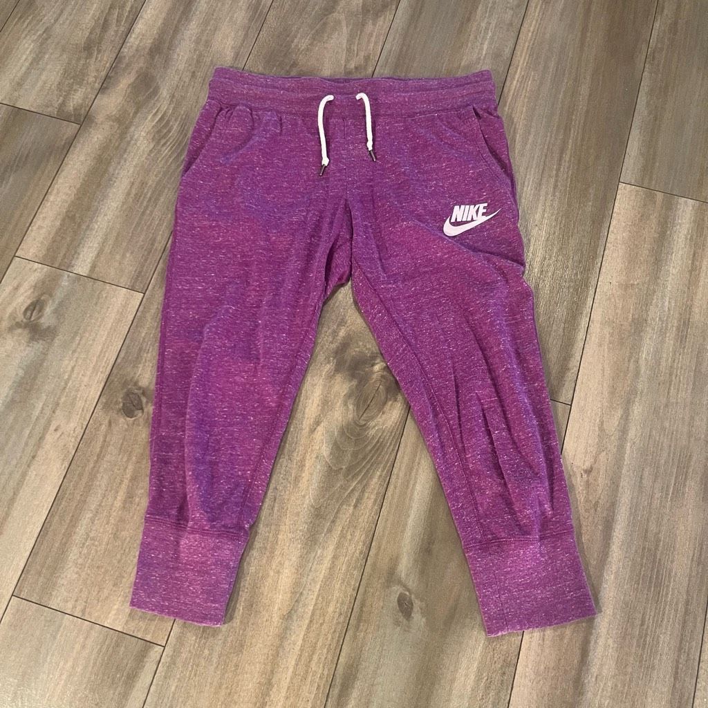 Nike Nike Purple Athletic Workout Joggers Women Medium Bin K-36 Size 28" / US 6 / IT 42 - 2 Thumbnail