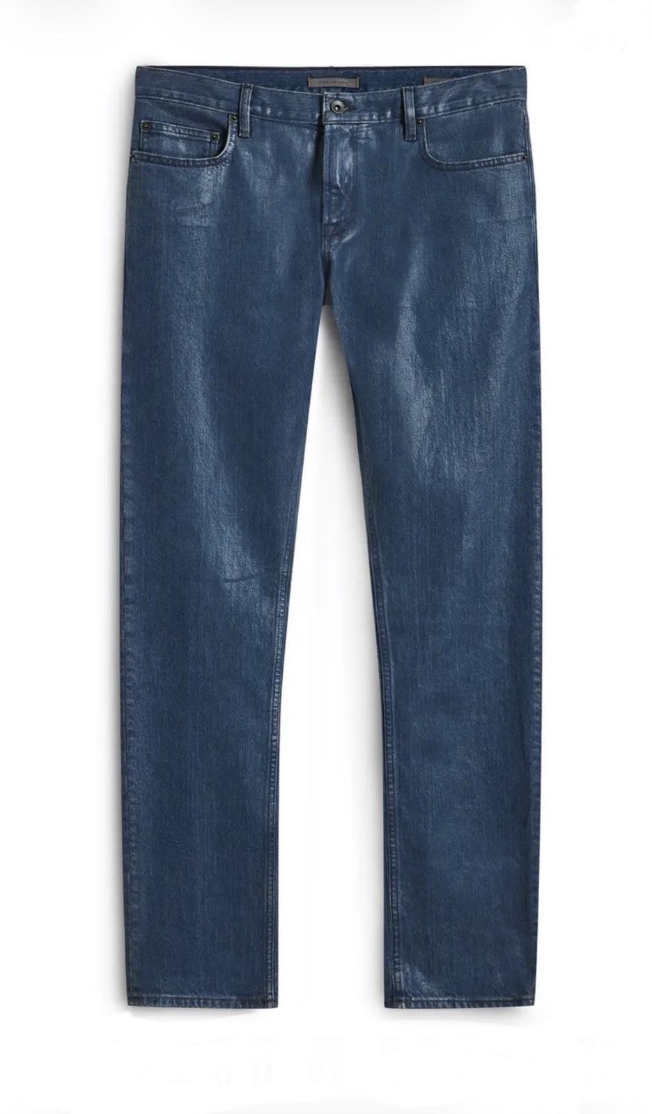 John Varvatos Coated Blue Jean Size 31 Size US 31 - 2 Thumbnail
