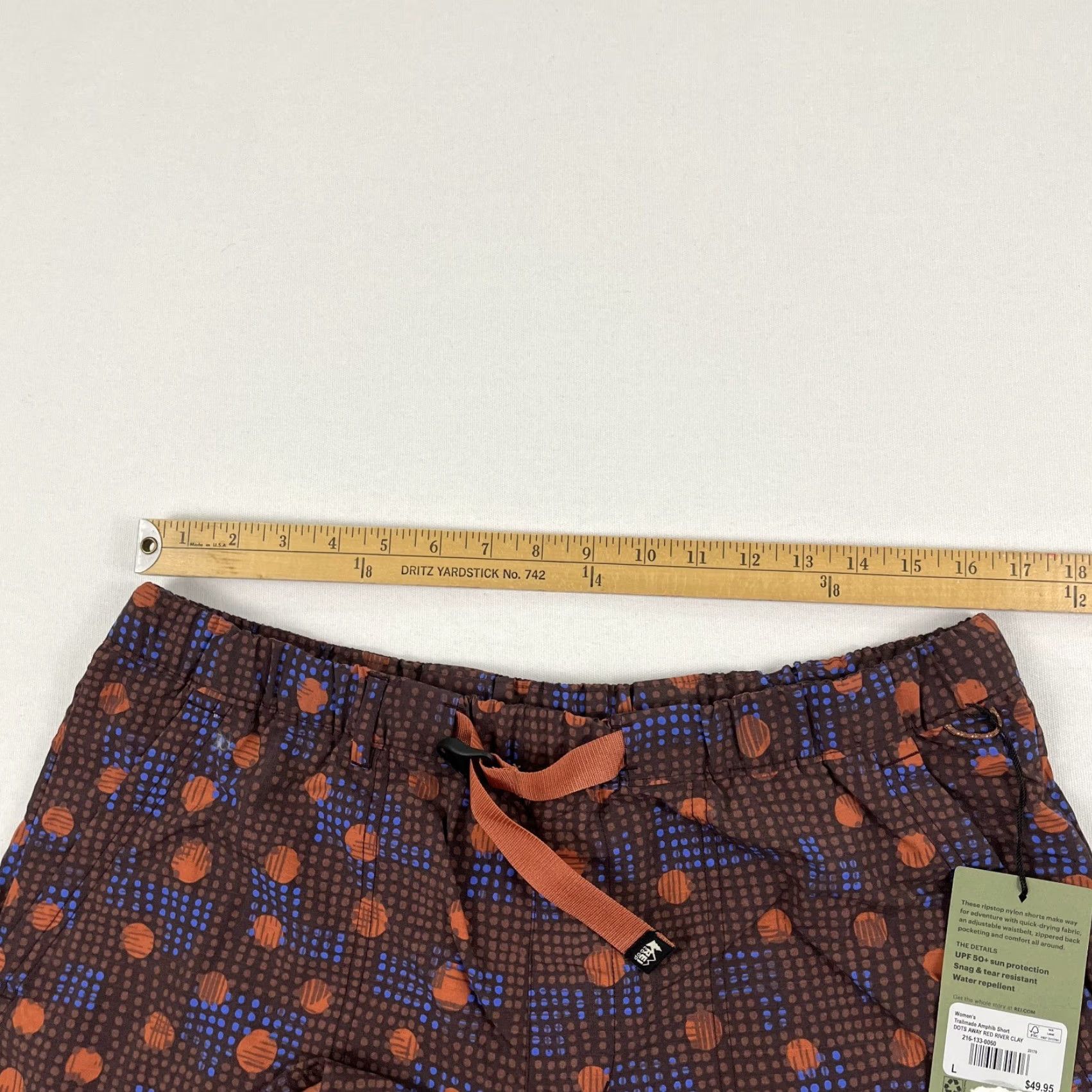 Vintage REI Trailmade Amphib Shorts Womens Large 3.5" Dots Away Belted Active Hiking Casual Outdoor Athletic Pockets Size 36" / US 14 / IT 50 - 7 Thumbnail