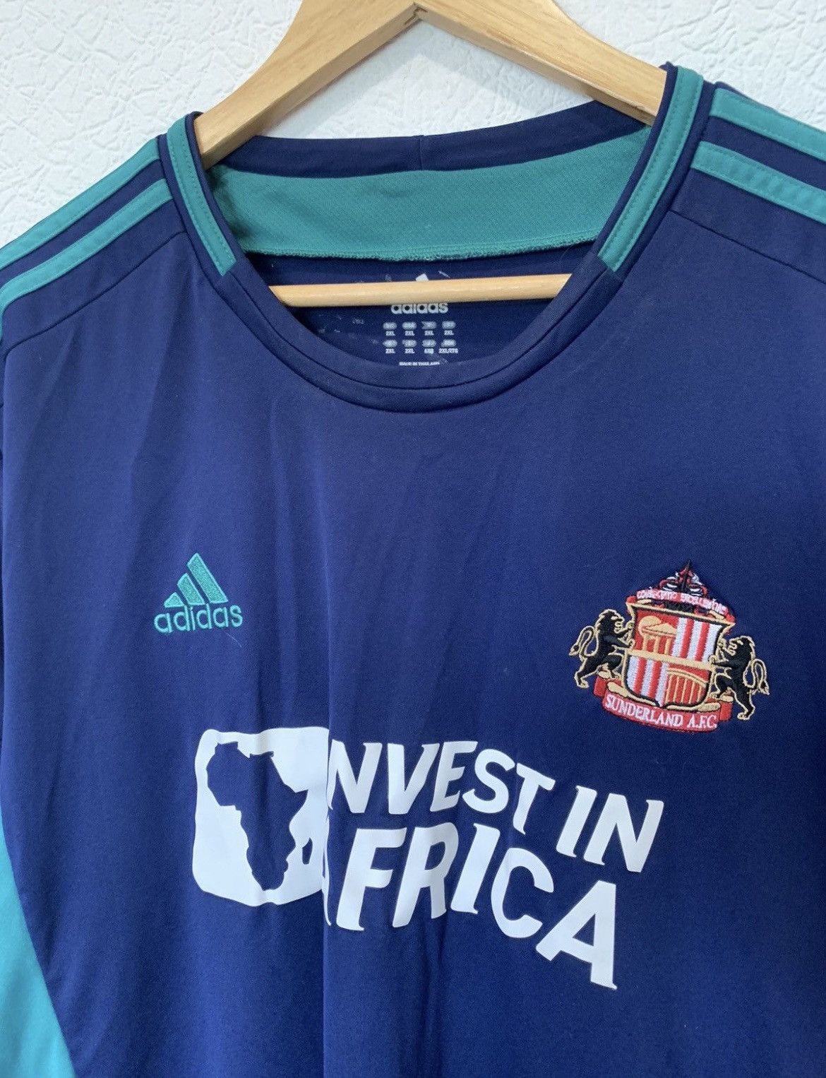 Vintage SUNDERLAND ADIDAS 2012/2013 HOME KIT SOCCER JERSEY FOOTBALL Size US XXL / EU 58 / 5 - 2 Thumbnail