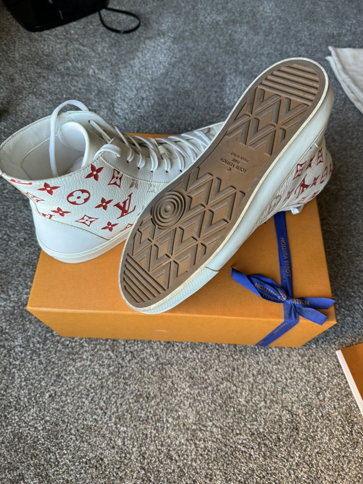 Louis Vuitton Louis Vuitton Tattoo Sneaker Boot 'Monogram - White Red' Size US 8.5 / EU 41-42 - 6 Thumbnail
