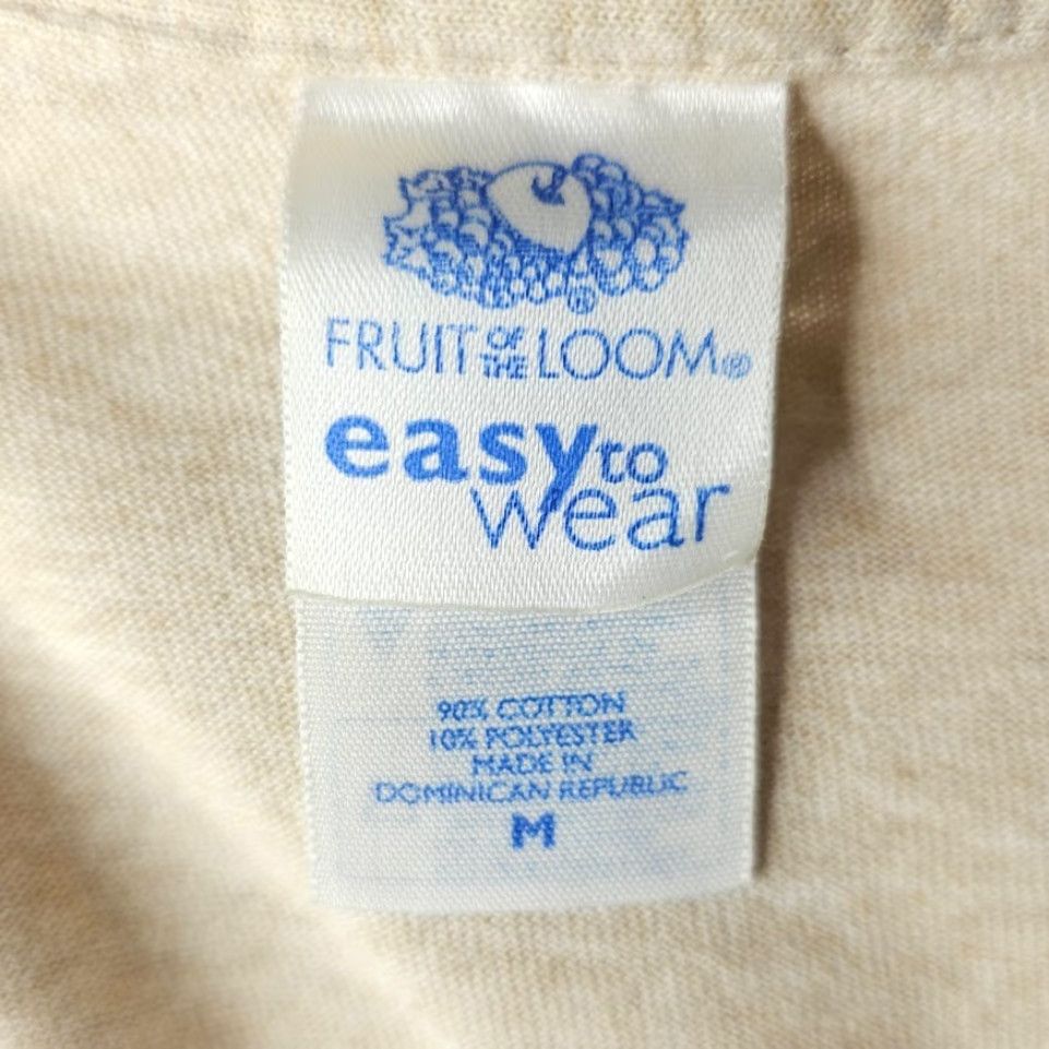 Fruit Of The Loom VINTAGE Montana Moose T Shirt Mens Size Medium Beige Y2K Animal Nature Tee Size US M / EU 48-50 / 2 - 5 Thumbnail