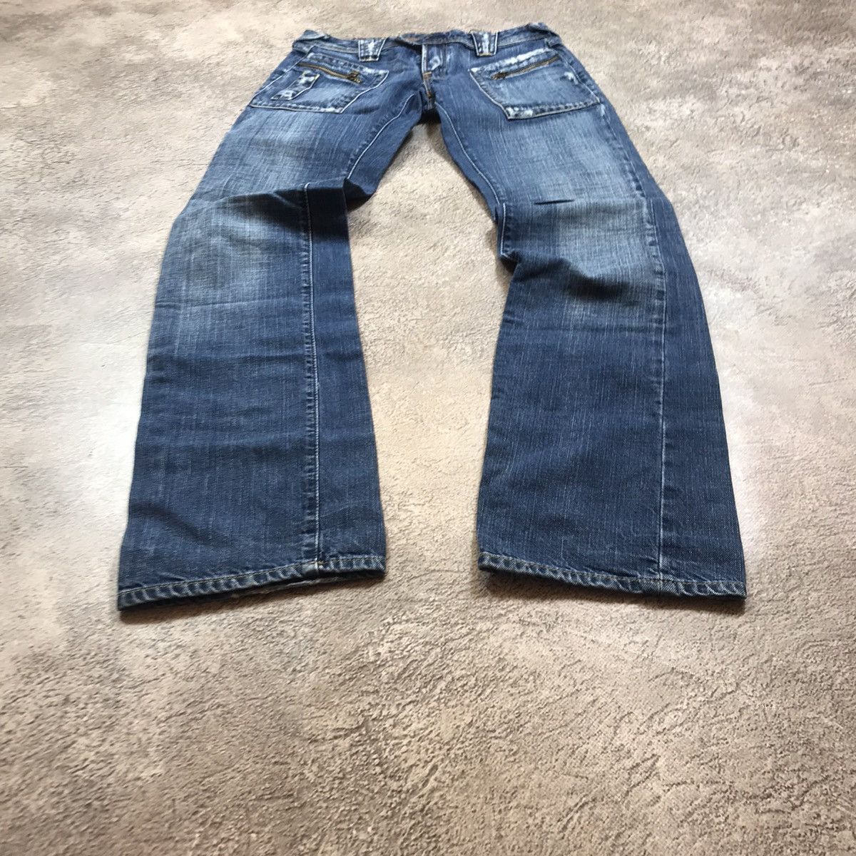 Vintage Vintage 90s Baggy Distressed Faded Jeans Grunge Streetwear 2 Size 27" / US 4 / IT 40 - 1 Thumbnail