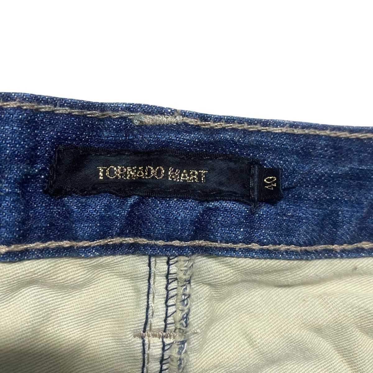 Tornado Mart Vintage Tornado Mart Spiral Cut Denim Flare Jeans Size 28" / US 6 / IT 42 - 16 Thumbnail