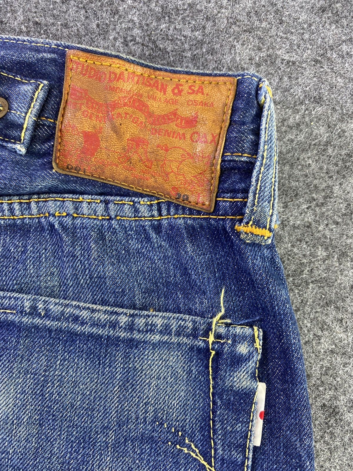 Japanese Brand Studio D Artisan Buckle Back Selvedge Jeans - J880 Size US 29 - 10 Thumbnail