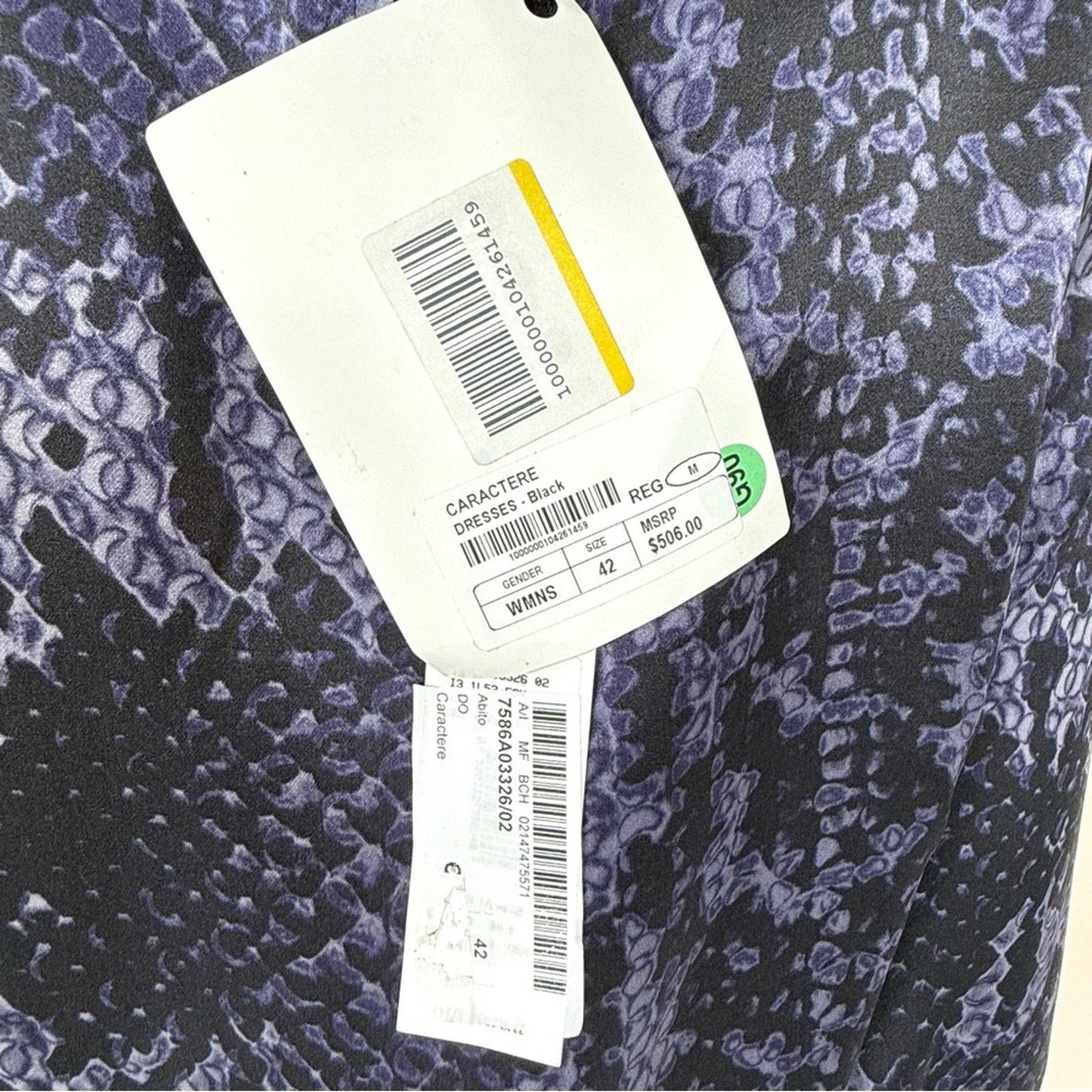 Other NWT!! CARACTERE women animal print silk dress size M 516$ Size M / US 6-8 / IT 42-44 - 6 Thumbnail