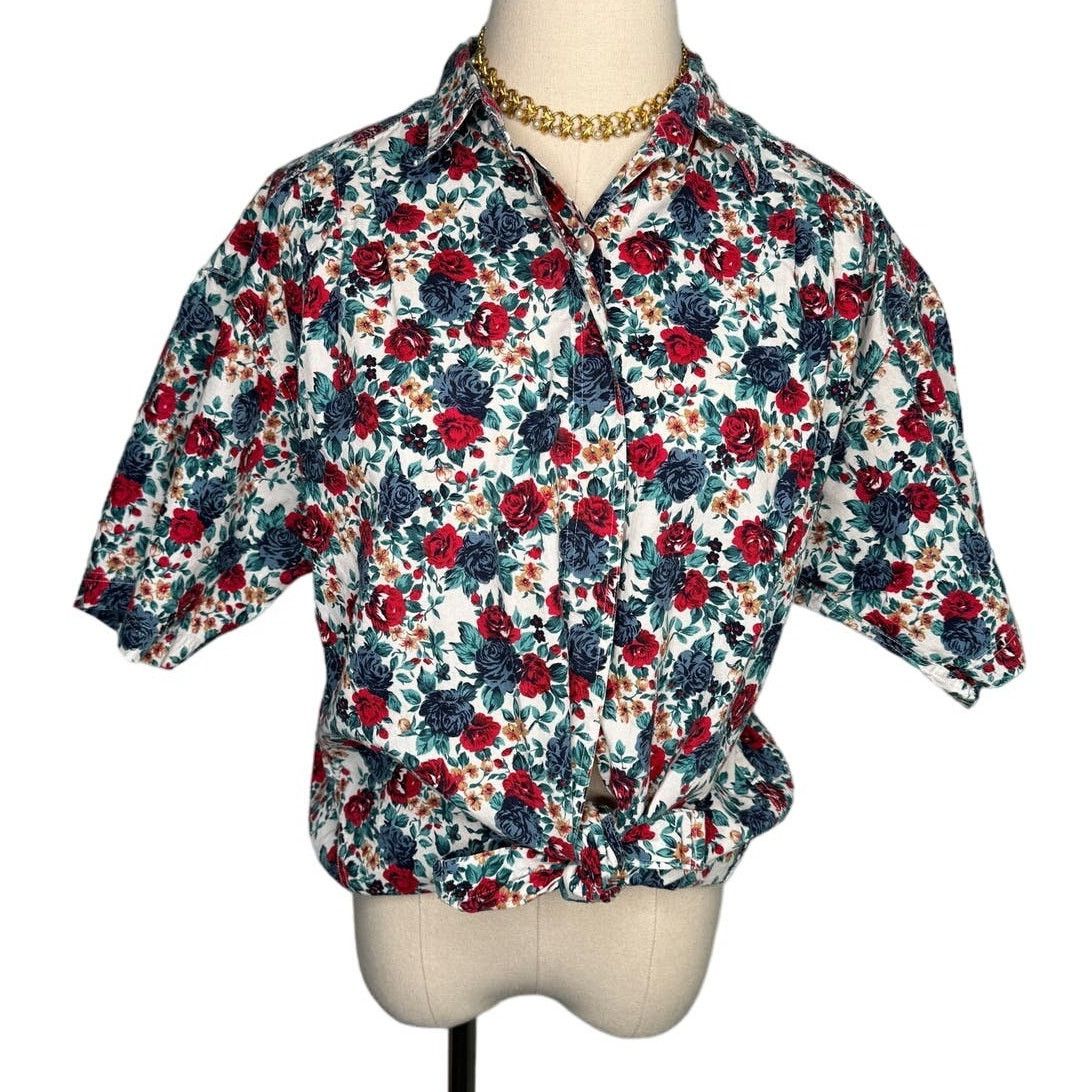 Vintage Vintage Woolrich cotton floral button down shirt size large Size L / US 10 / IT 46 - 9 Thumbnail