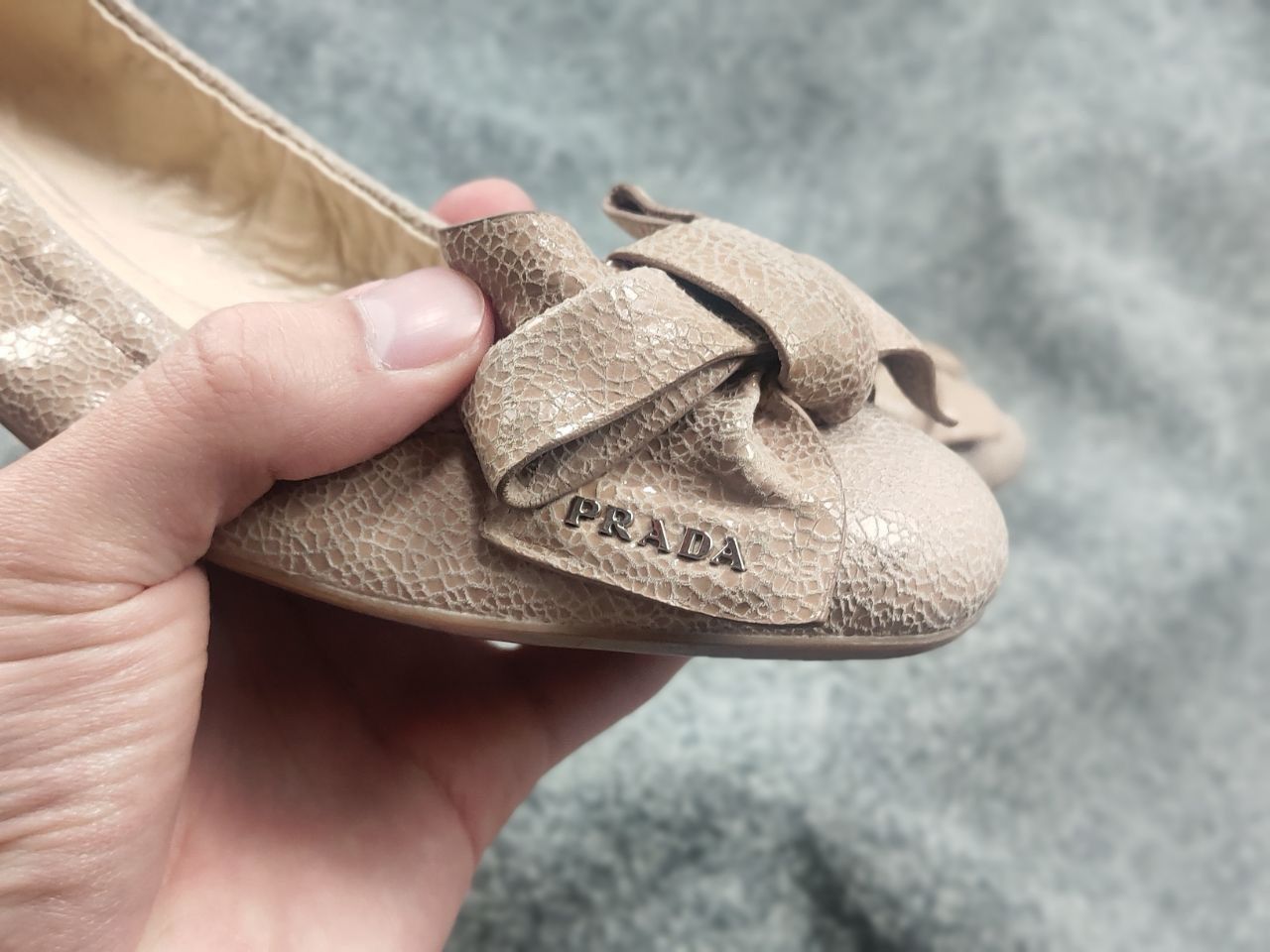 Prada Prada Vintage Logo Slip On bow Ballerina Ballet Flats Shoes Size US 9 / IT 39 - 16 Thumbnail