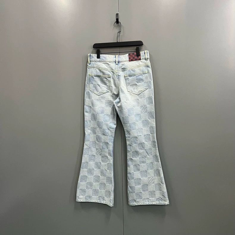 Louis Vuitton Louis Vuitton Plaid printed flared jeans 2502-Nextarrow Size US 31 - 2 Thumbnail