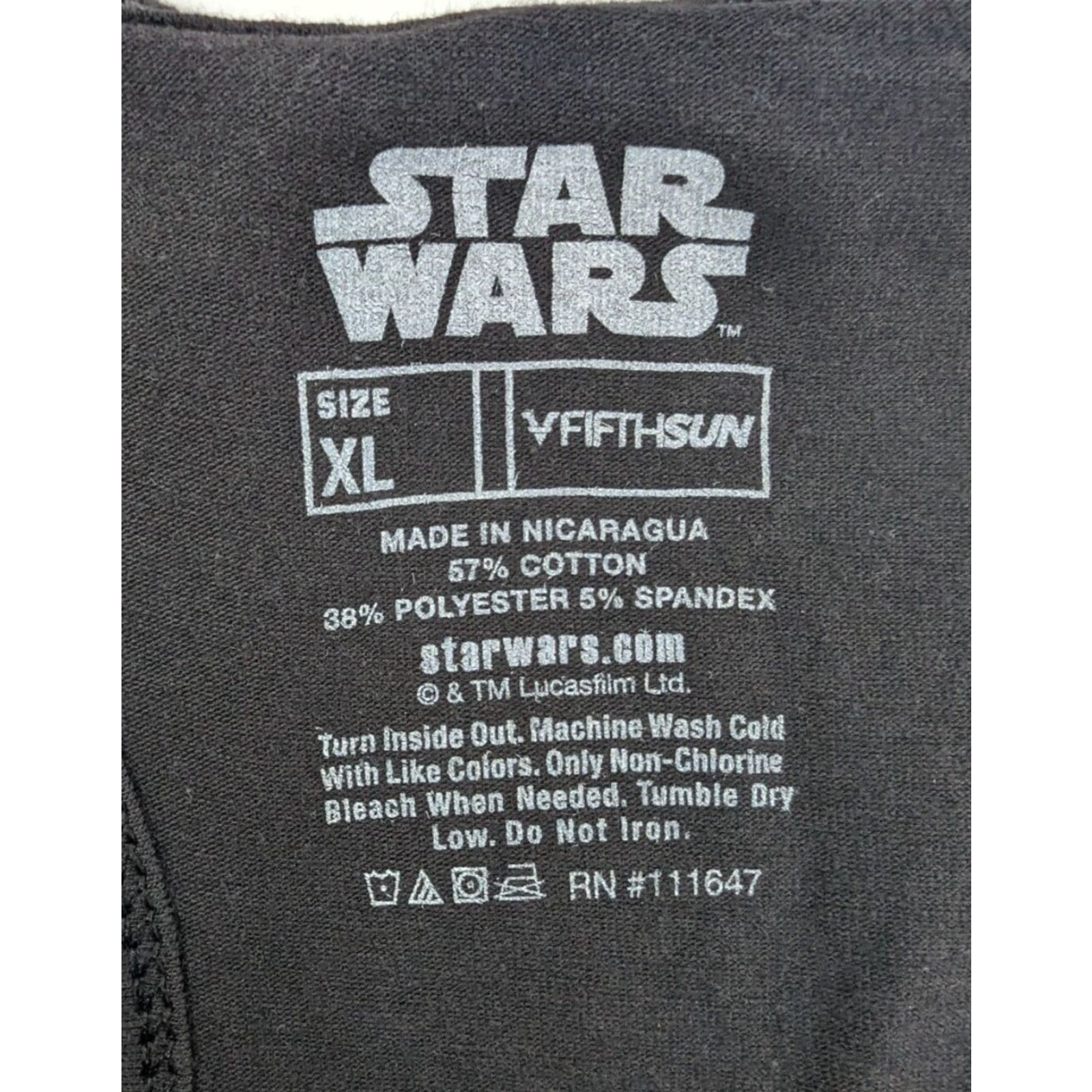 Star Wars NWT Star Wars Tank Top Star Wars Racerback XL Black Galaxy Logo Women Sleeveless Jersey Cotton Blend T-Shirt Shirt Tunic Size XL / US 12-14 / IT 48-50 - 5 Thumbnail