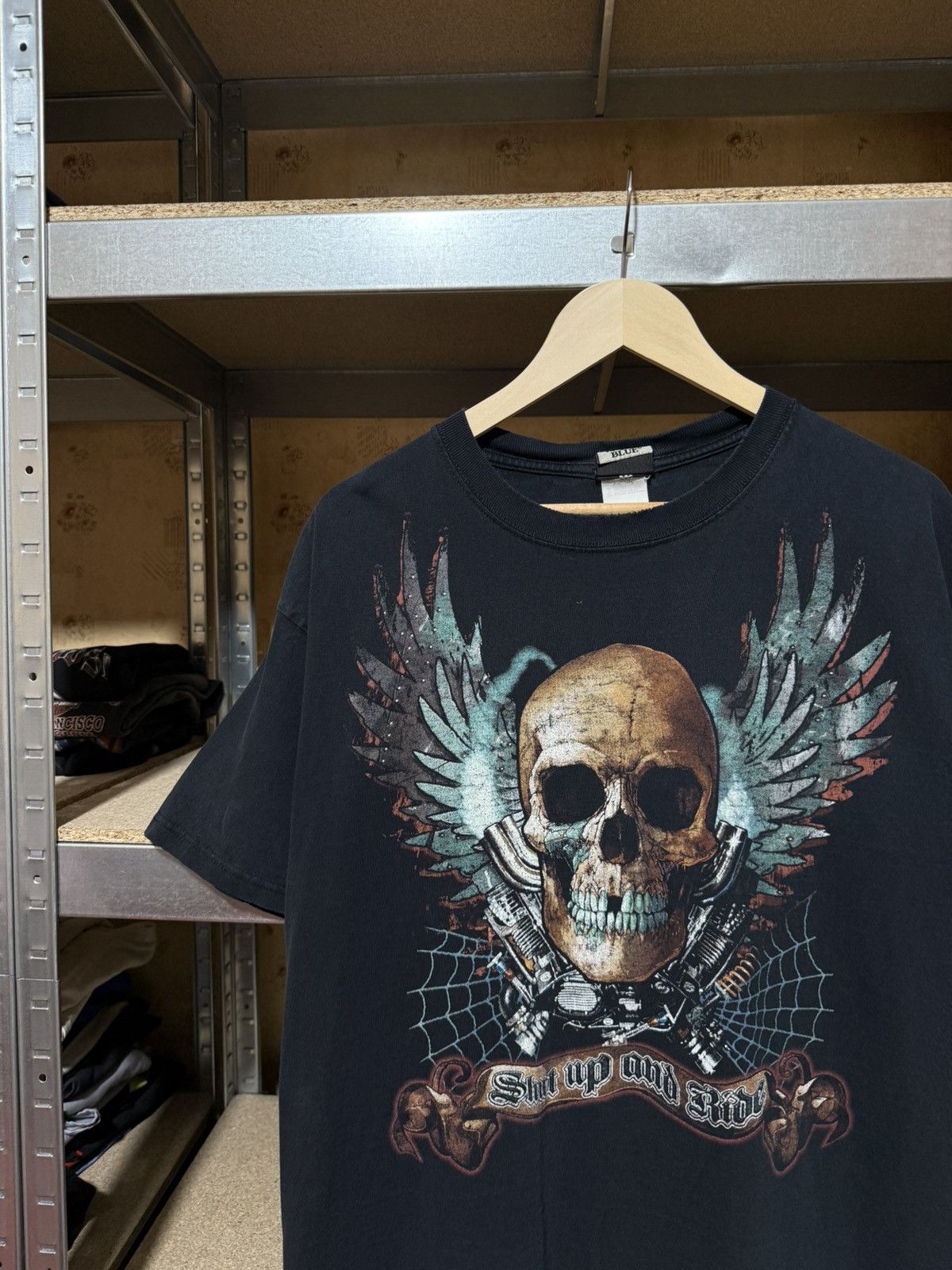 Harley Davidson × Liquid Blue × Vintage Vintage 2000’s Liquid Blue Shut Up Amd Ride Bike T-Shirt Y2K Size US XL / EU 56 / 4 - 3 Thumbnail