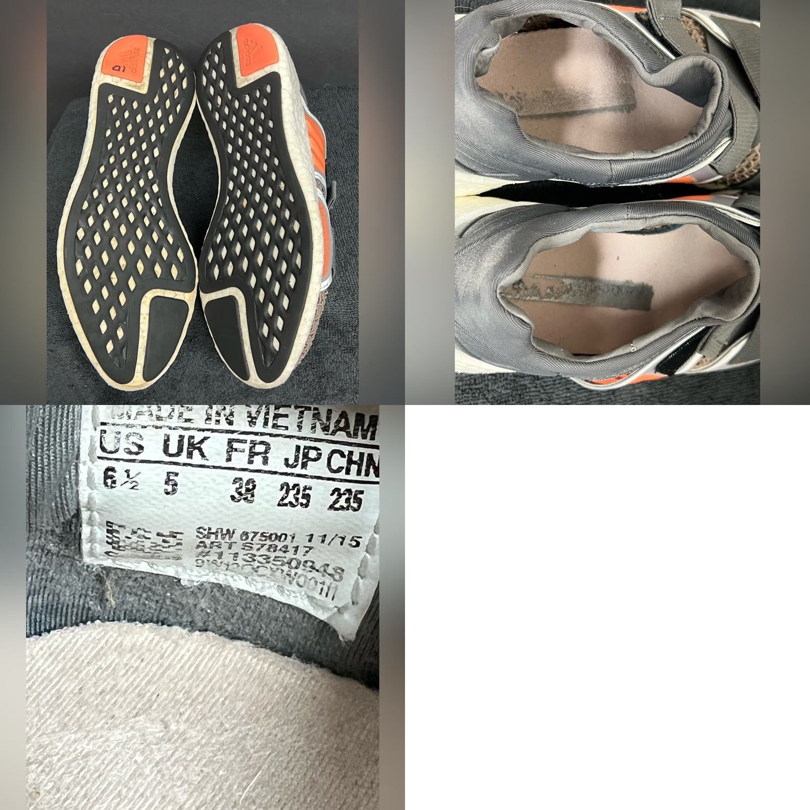 Adidas Adidas Stella McCartney x Pureboost Brown Stone Women Size 6.5 Gray Shoes Mens Womens Girls Boys Size US 7 / IT 37 - 8 Thumbnail