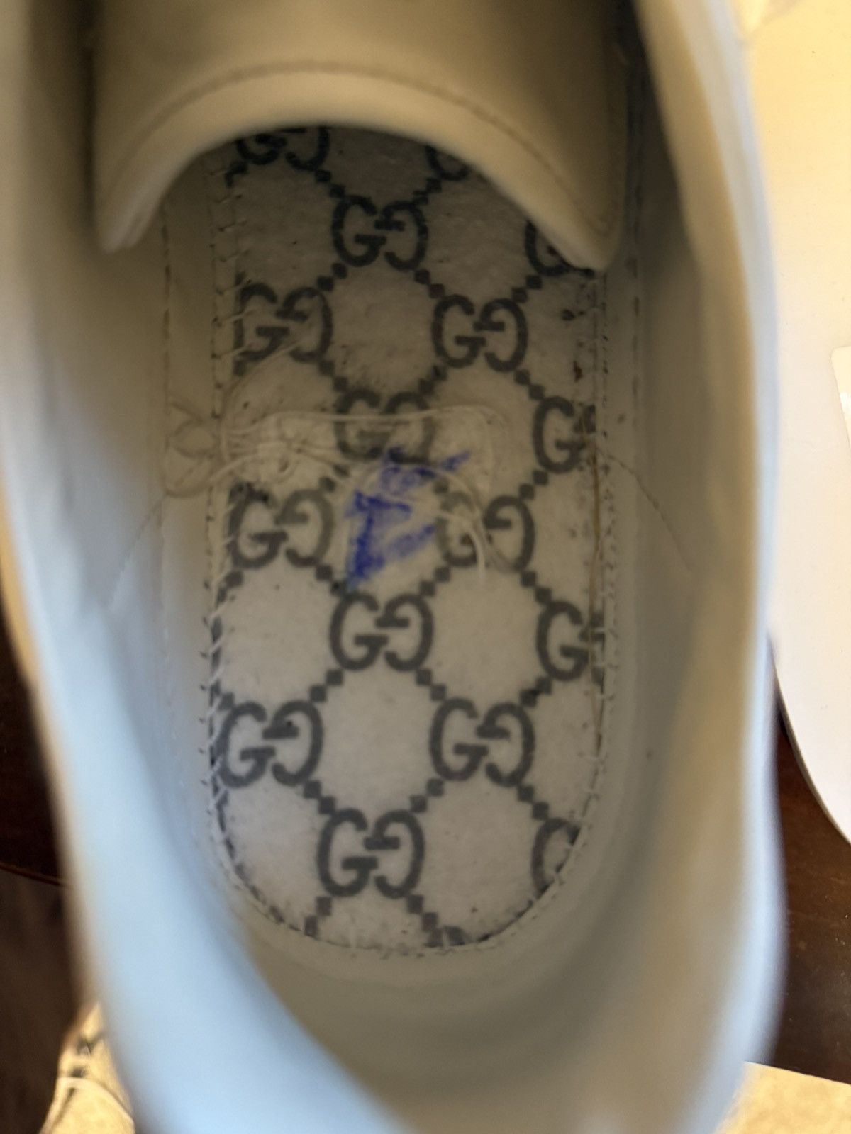 Gucci Gucci Ace Leather Sneaker - White Size US 10 / EU 43 - 6 Thumbnail
