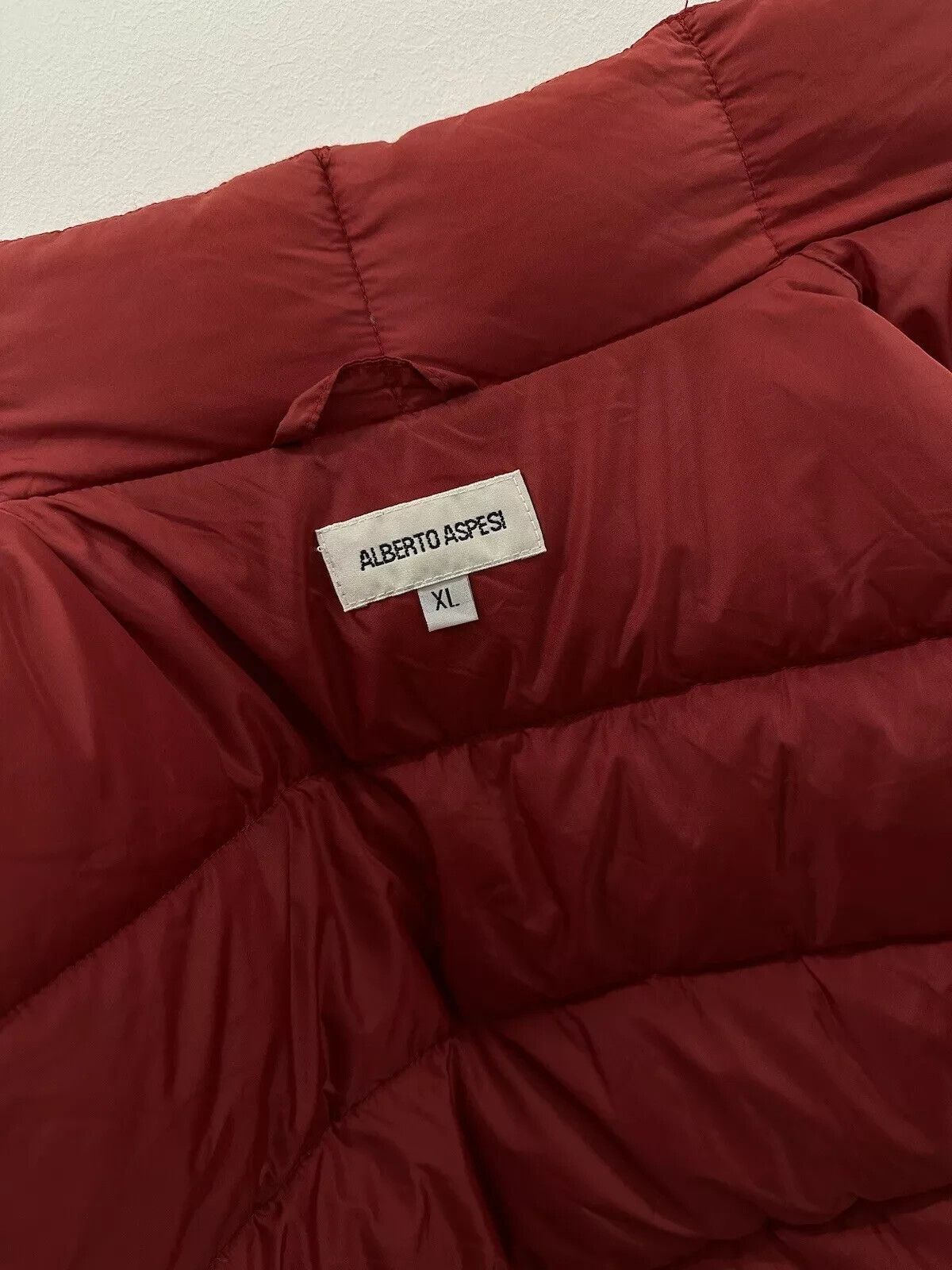 Aspesi DDP Alberto Aspesi Womens Down Vest Jacket Red Zip Size XL / US 12-14 / IT 48-50 - 9 Thumbnail
