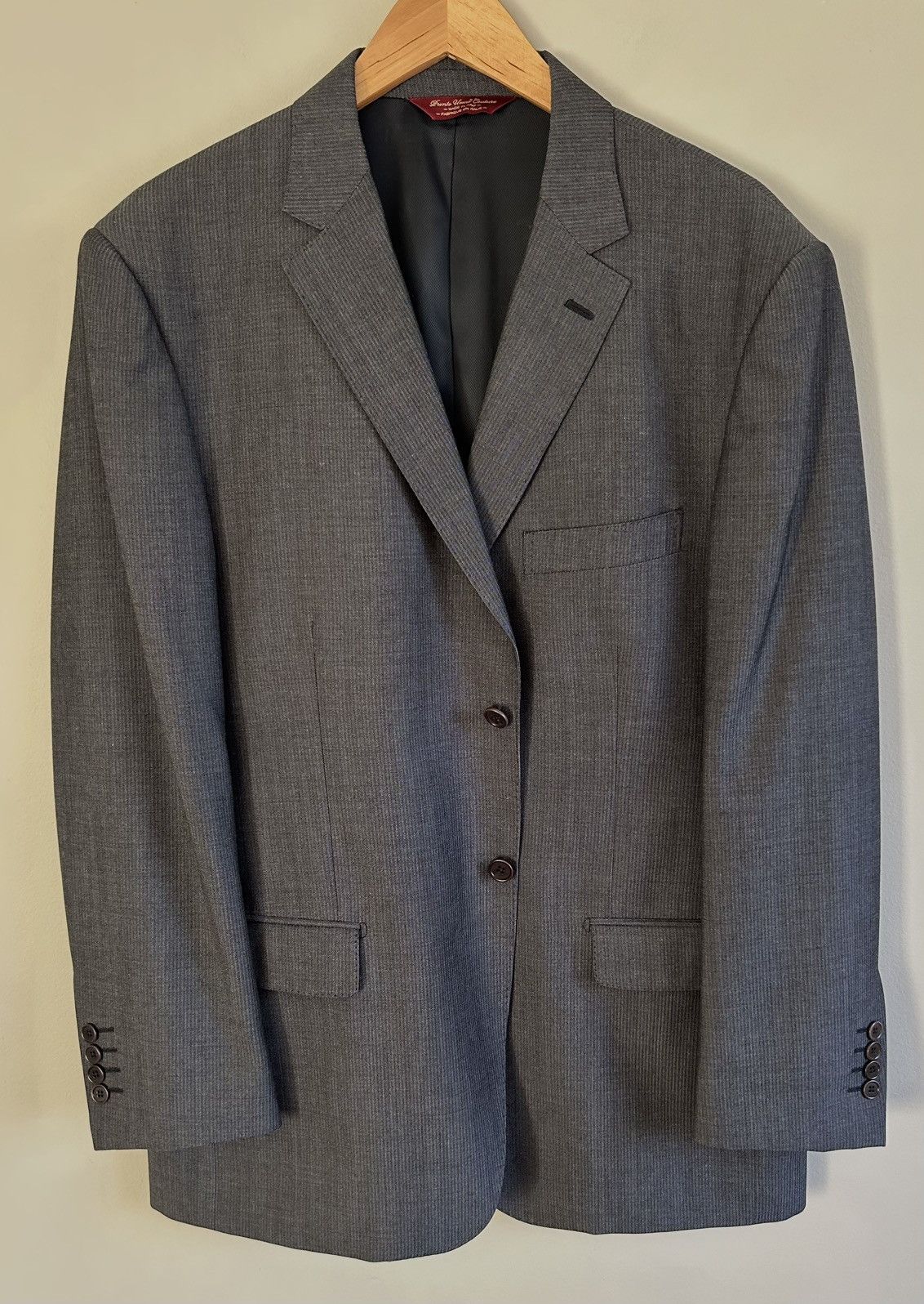 Pronto Uomo Pronto Uomo Couture Tollegno 1900 Wool Blazer Sport Jacket Size 44R - 1 Thumbnail