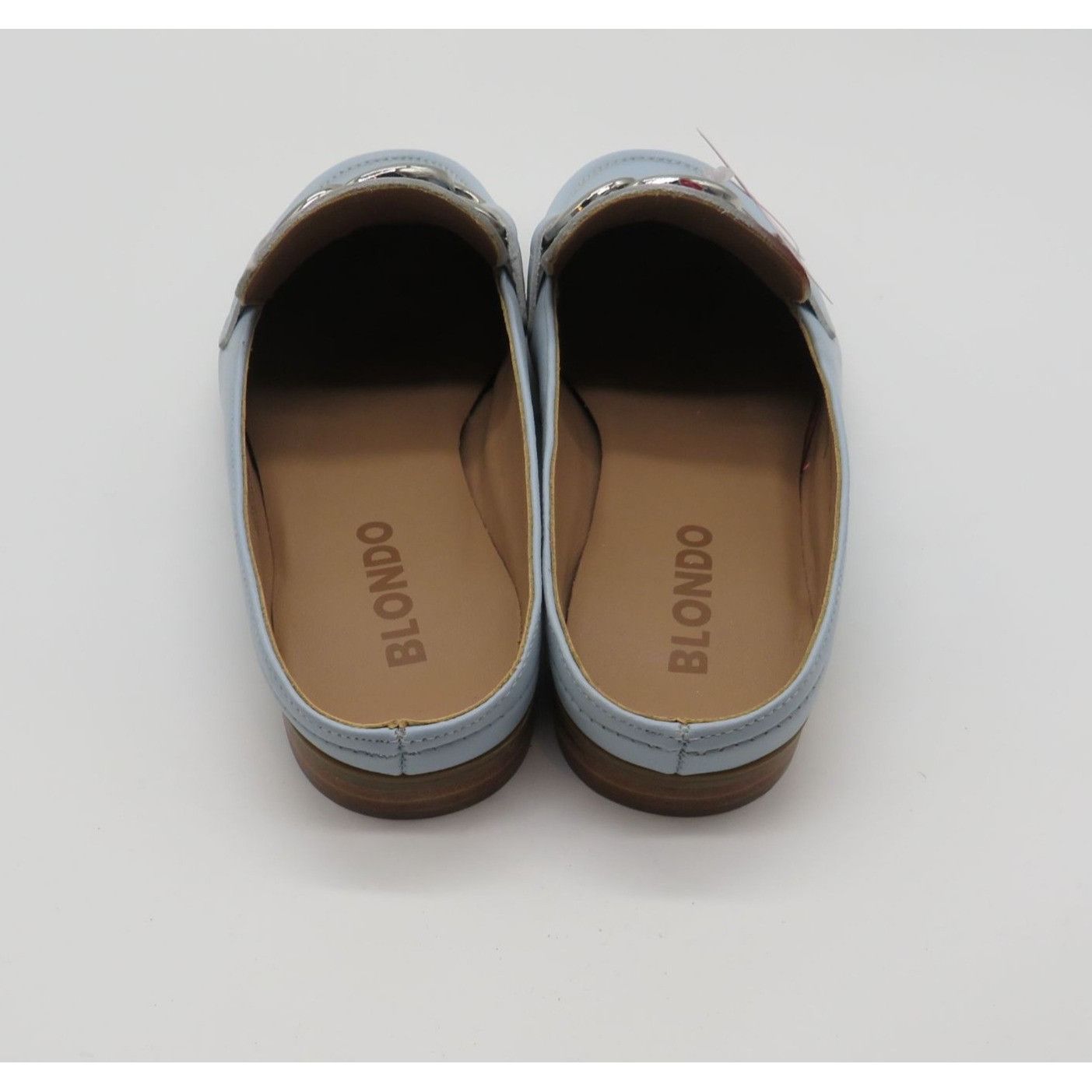 Blondo Blondo Women's Bryce Water-Resistant Light Blue Leather Loaf Size US 5.5 / IT 35.5 - 3 Thumbnail