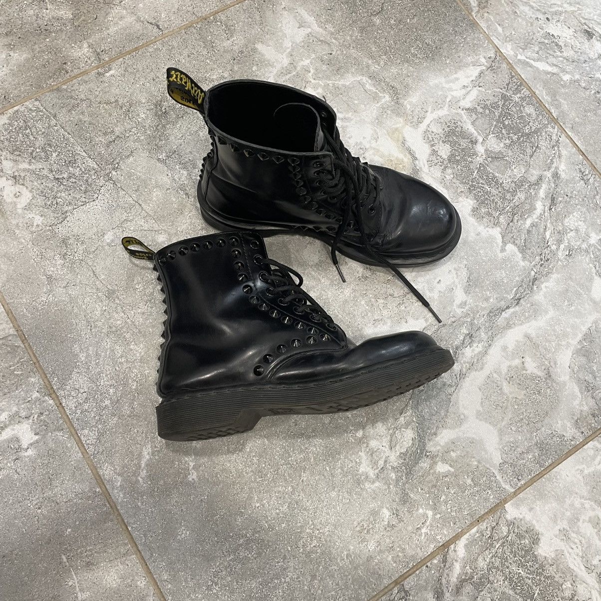 Dr. Martens × Leather Women Dr Martens Black boots shoes spikes rock Size US 7.5 / IT 37.5 - 1 Thumbnail
