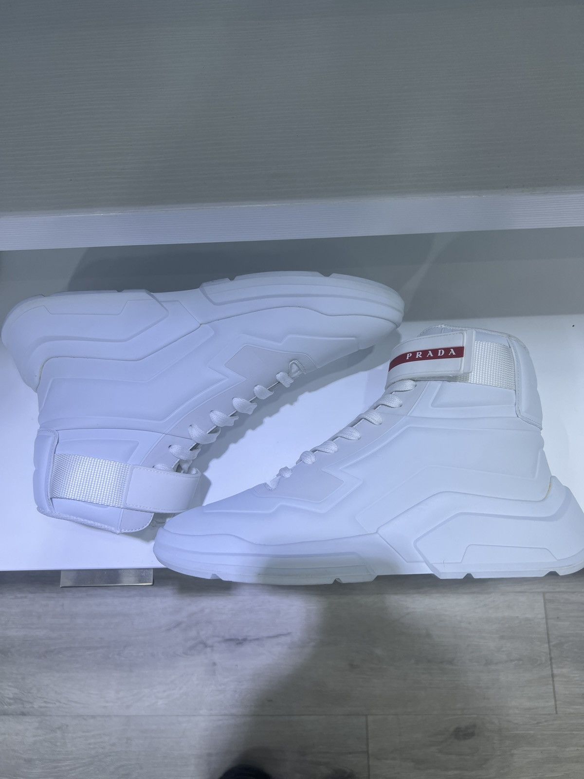 Prada Prada Polarius high-top sneakers White