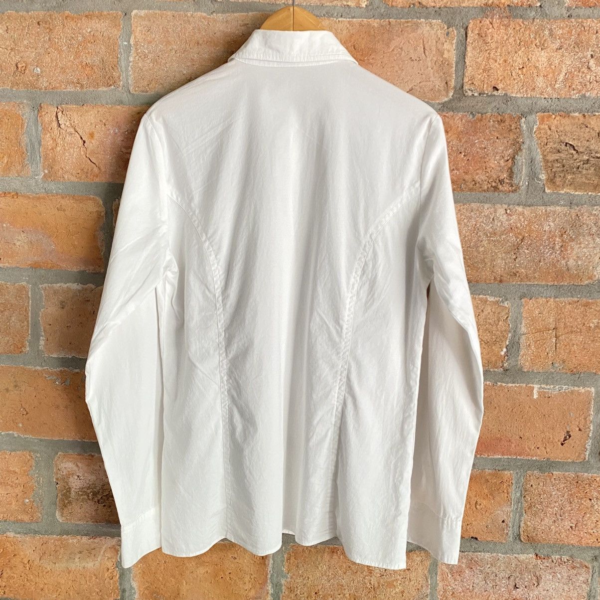 Japanese Brand MEZZO PIANO White Shirt with Heart Pocket Size L / US 10 / IT 46 - 15 Thumbnail