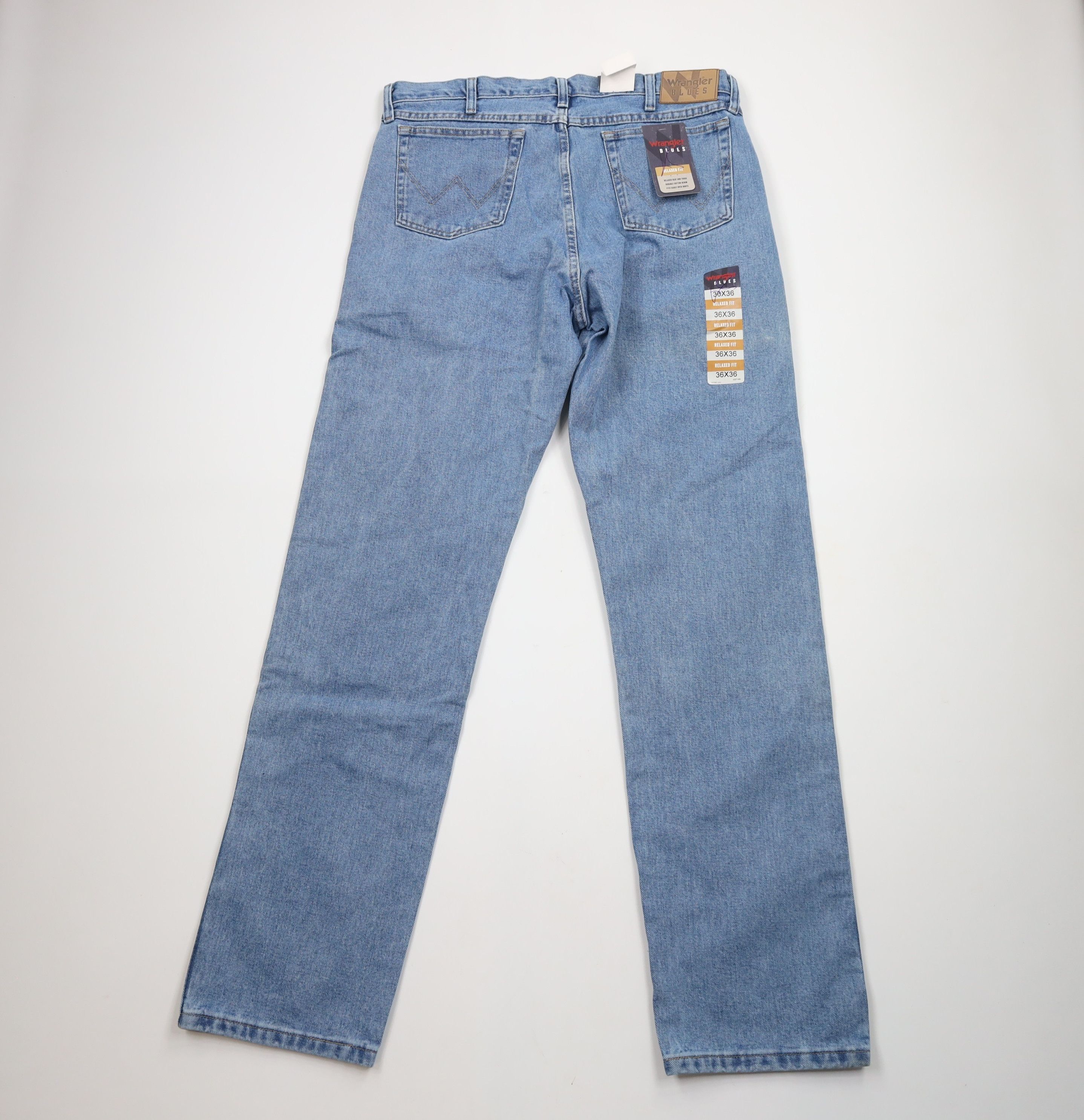 Vintage × Wrangler Deadstock Vintage Y2K Wrangler Fit Denim Jeans Blue Cotton Size US 36 / EU 52 - 7 Thumbnail