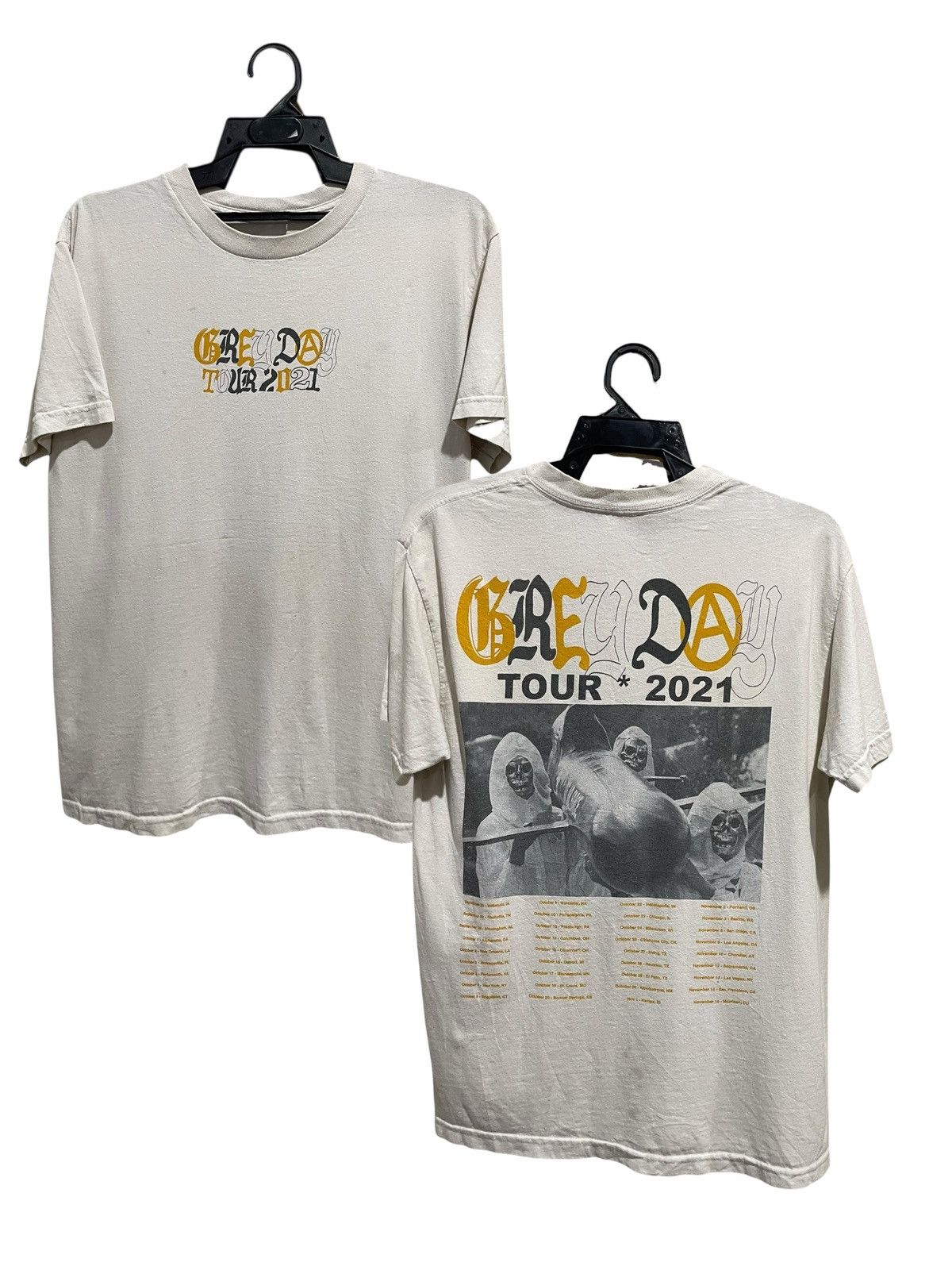 Fuck The Population × G59 Records Grey Day Tour Vintage Distressed Shirts Size US M / EU 48-50 / 2 - 1 Thumbnail