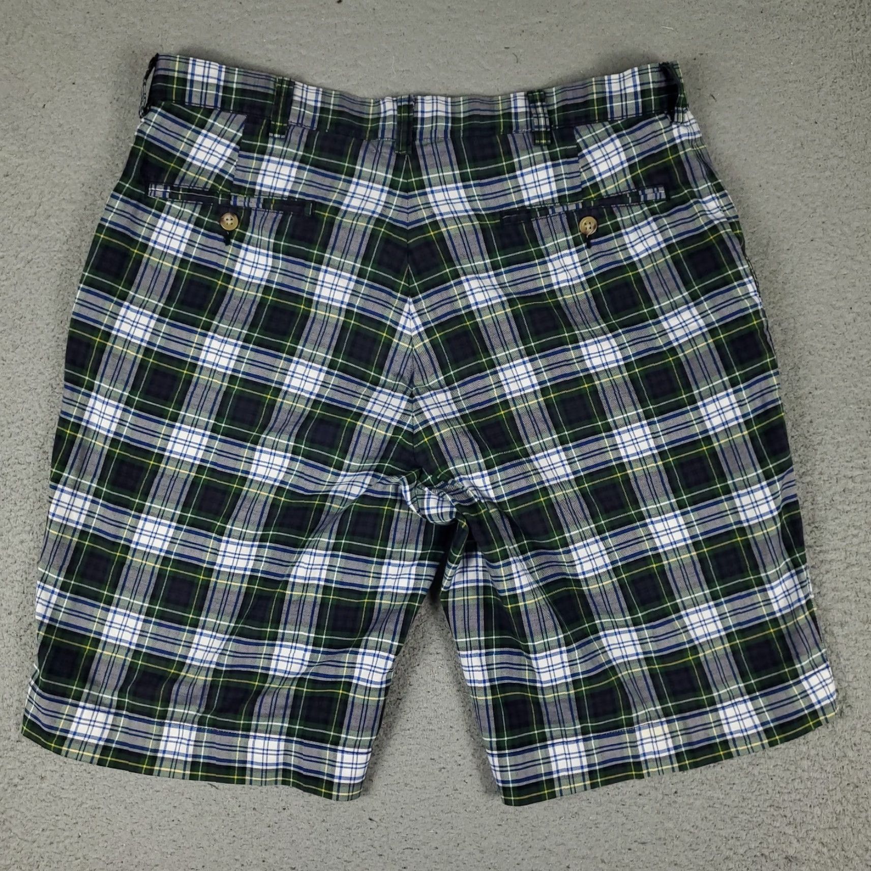Ralph Lauren VINTAGE Ralph Lauren Shorts Men Size 34 Casual Plaid Flat Front Cotton Blue Size US 34 / EU 50 - 7 Thumbnail