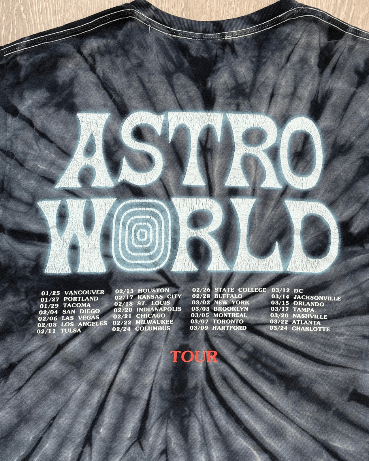Band Tees × Travis Scott Travis Scott Wish You Were Here Astroworld Tour T-Shirt - M Size US M / EU 48-50 / 2 - 4 Thumbnail