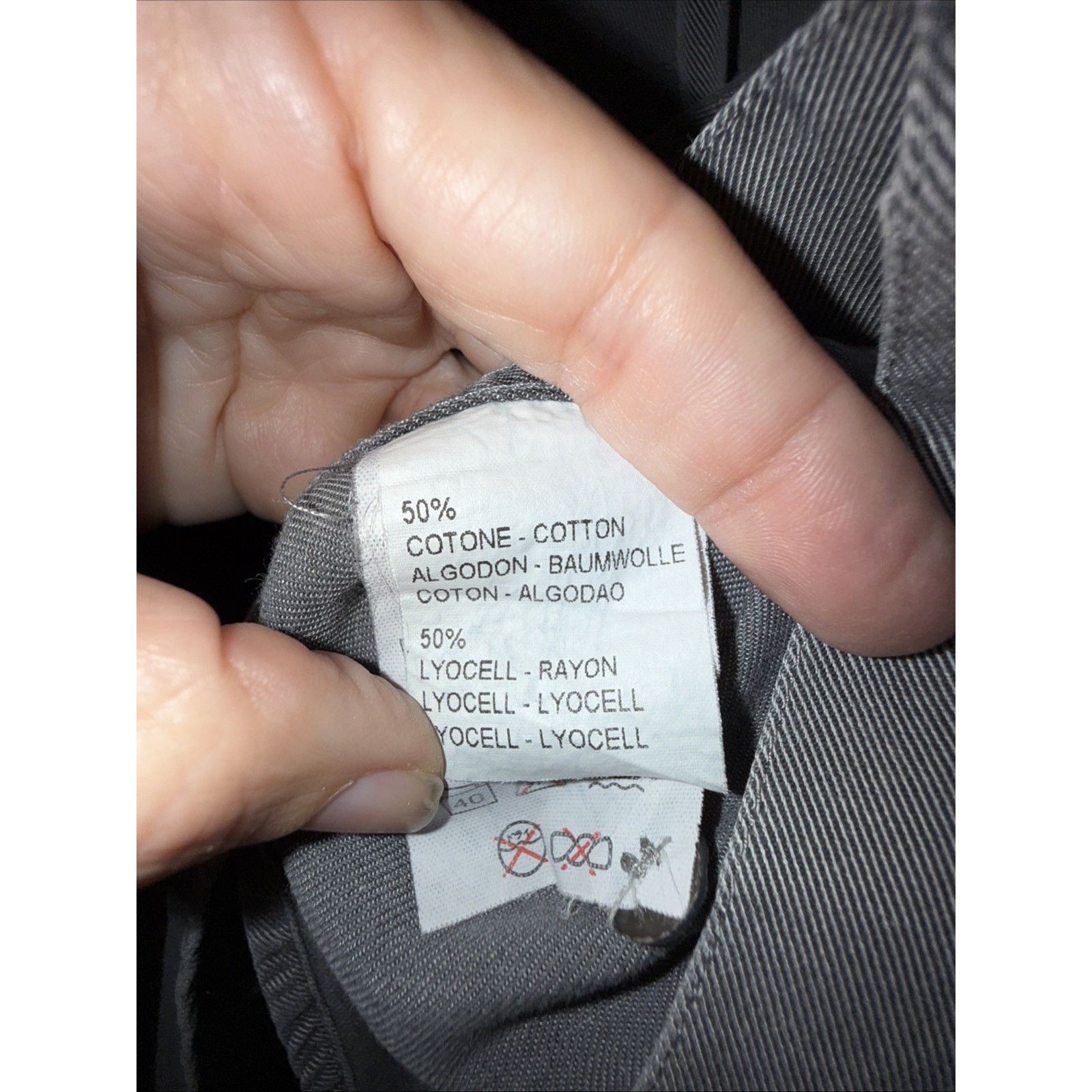 Ermenegildo Zegna Ermenegildo Zegna Sz L Shirt Gray Cotton Blend Made in Italy Size US L / EU 52-54 / 3 - 6 Thumbnail