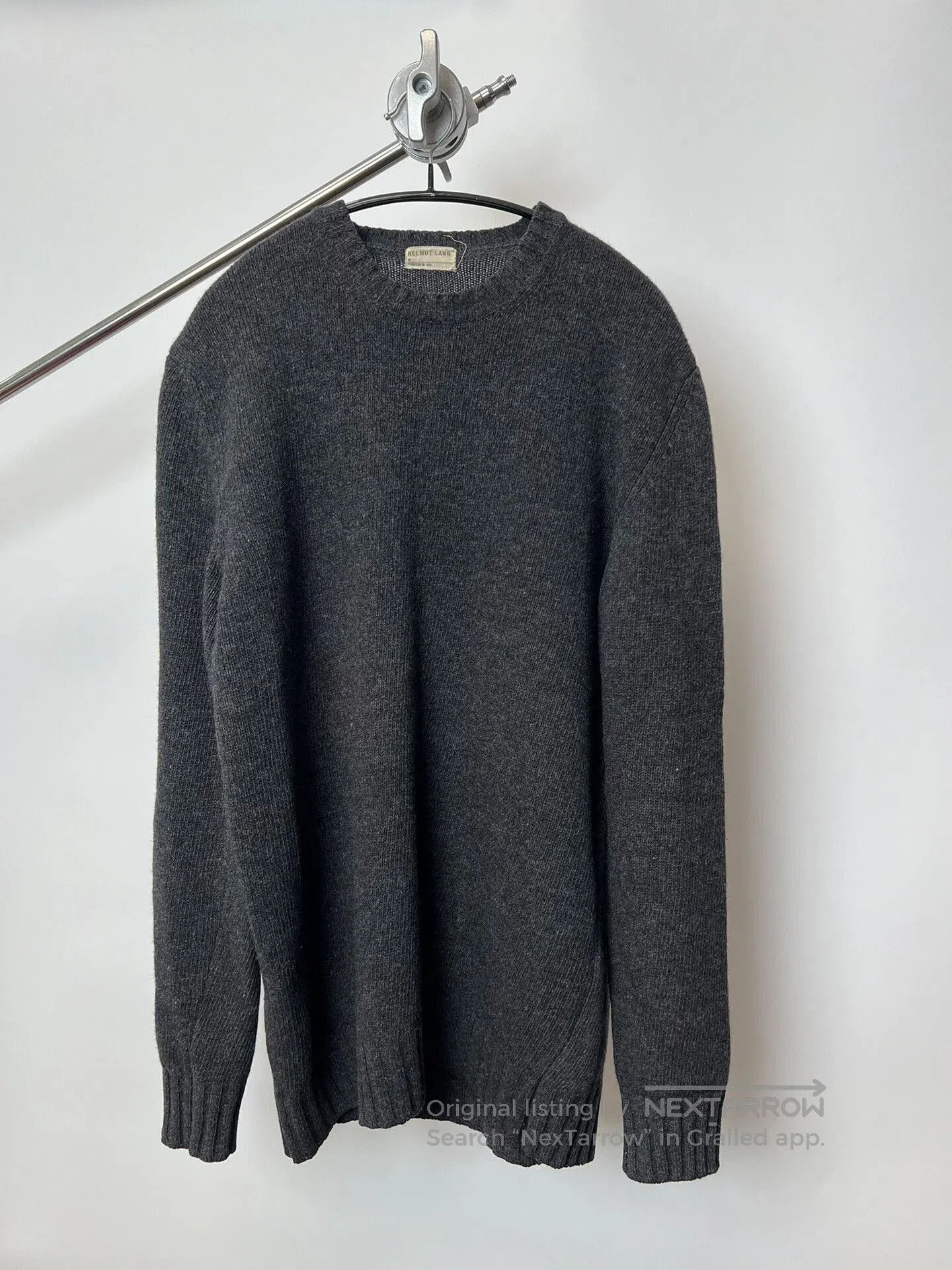 Helmut Lang Helmut Lang 1999AW Gray Wool Sweater. Size US M / EU 48-50 / 2 - 2 Thumbnail