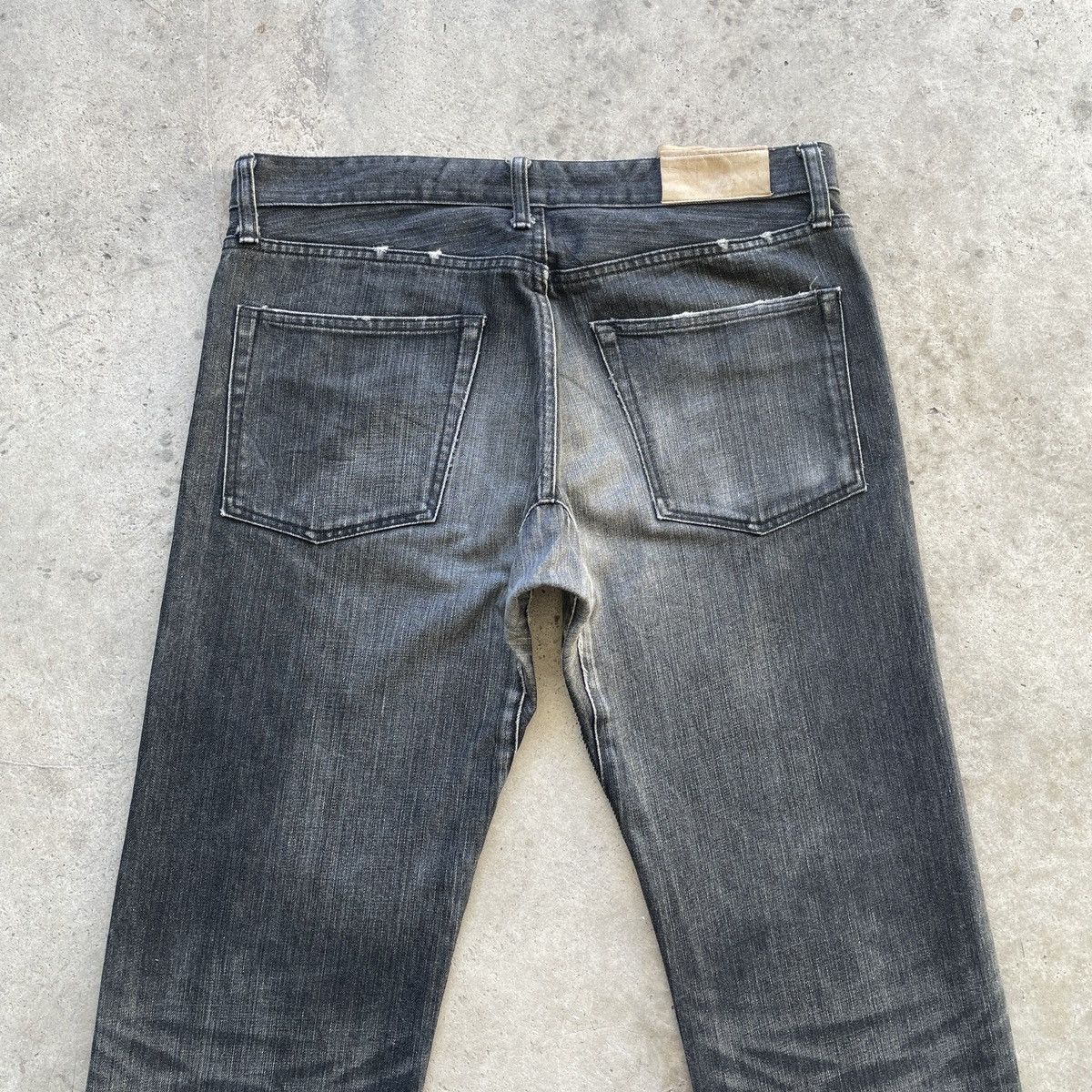 Japanese Brand Vintage Japanese Black Faded Denim Jeans Pants W33x30 Size US 33 - 10 Thumbnail