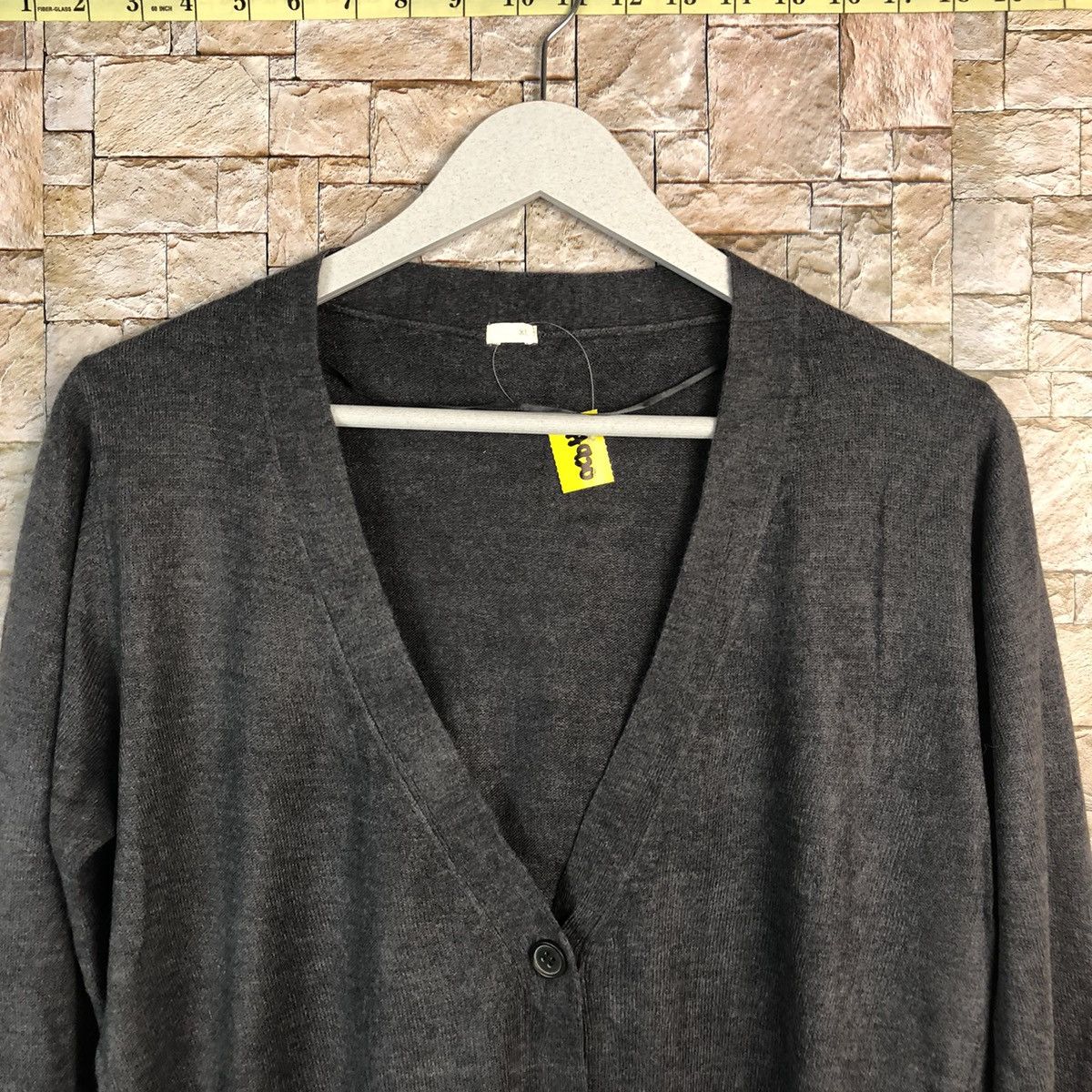 GU × Homespun Knitwear GU black Cardigan Knitwear #A923 Size L / US 10 / IT 46 - 4 Thumbnail
