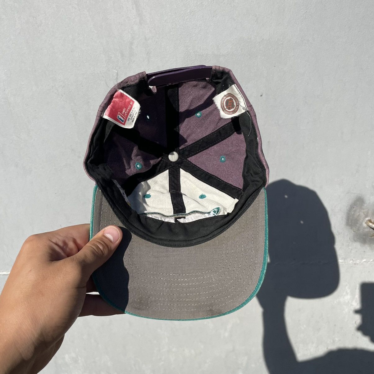 NHL × Vintage 90s BOXY LOGO BAGGY Vintage Mighty Ducks Anaheim Cap NHL hat Size ONE SIZE - 6 Thumbnail